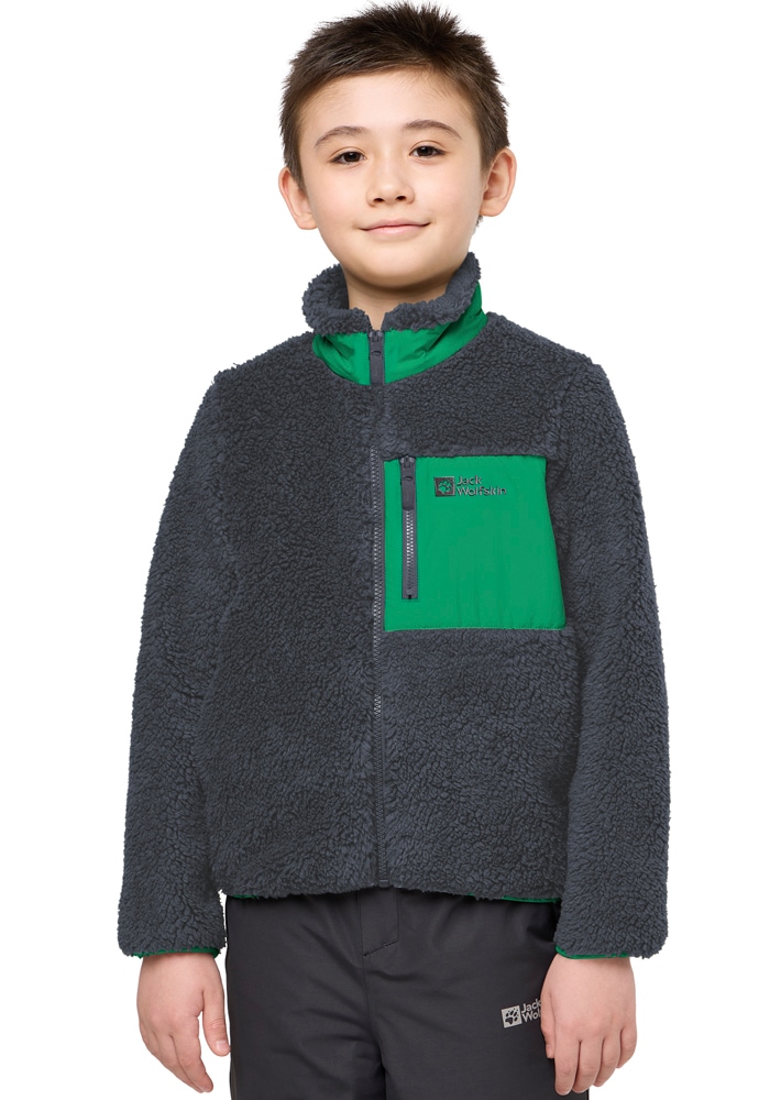 Jack Wolfskin Fleecejacke »ICE CURL JACKET K«, Wärmend, winddicht, Übergangsjacke