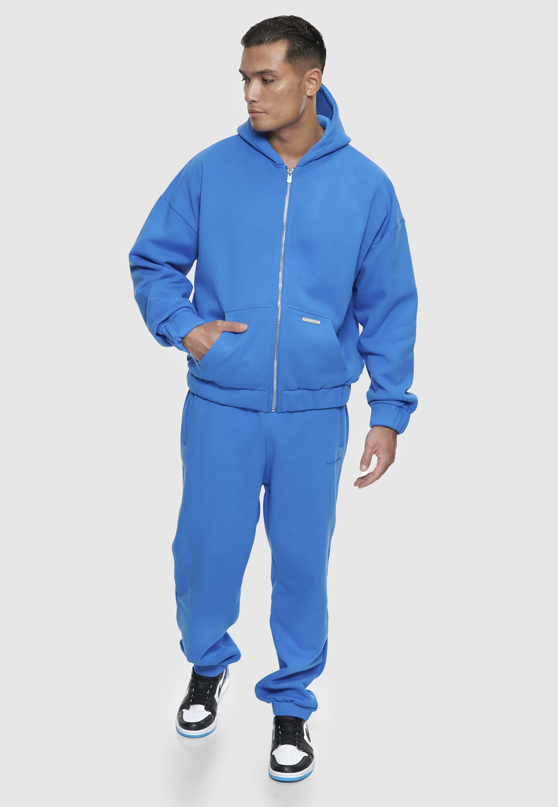 Dropsize Kapuzenpullover »Dropsize Herren Bazix Republiq Super Heavy Blank Zip-Hoodie« 1