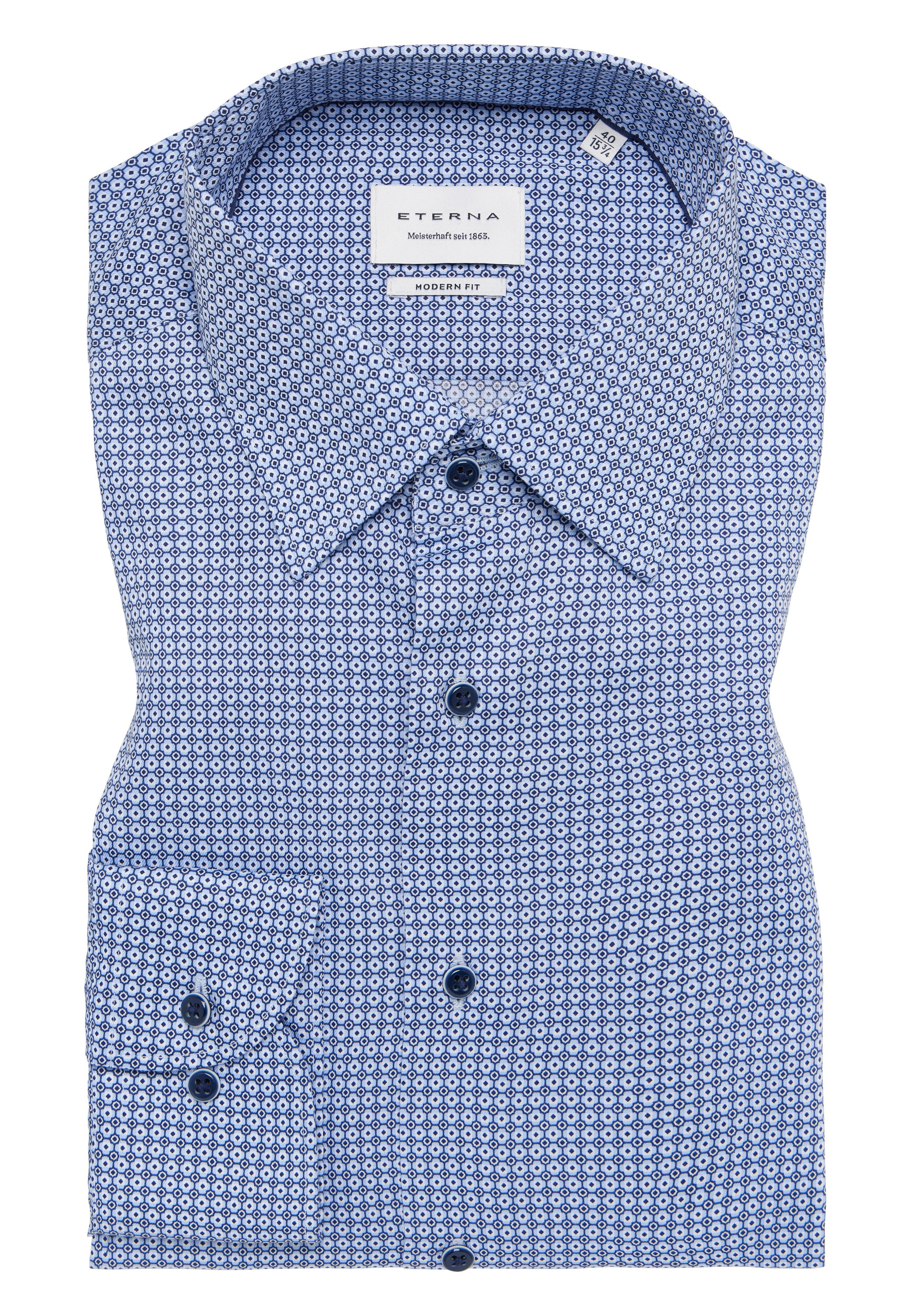 Eterna Langarmhemd »MODERN FIT«, NON IRON (bügelfrei)