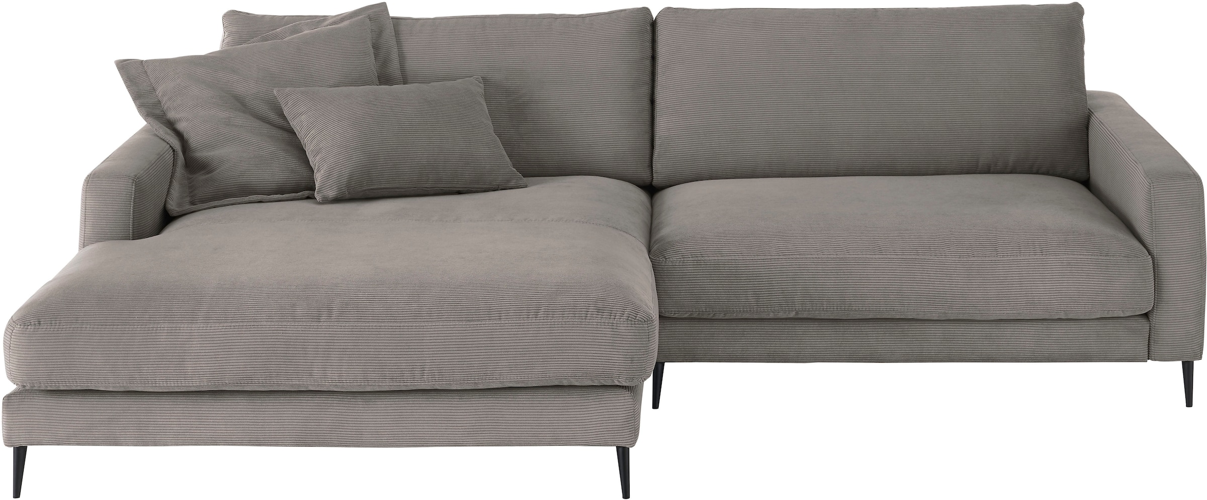 Home affaire Ecksofa "Downtown, B/T/H: 272/190/84 cm L-Form" weicher Sitzko günstig online kaufen