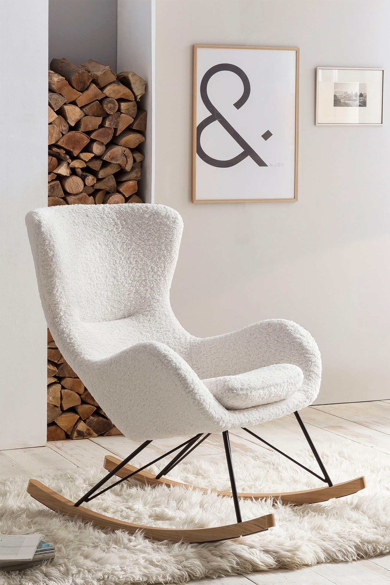 INOSIGN Sessel »Missy«, Loungesessel aus BAUR Pouf-Funktion. 2 Größen, Schlaffunktion, Cord, mit | in kaufen