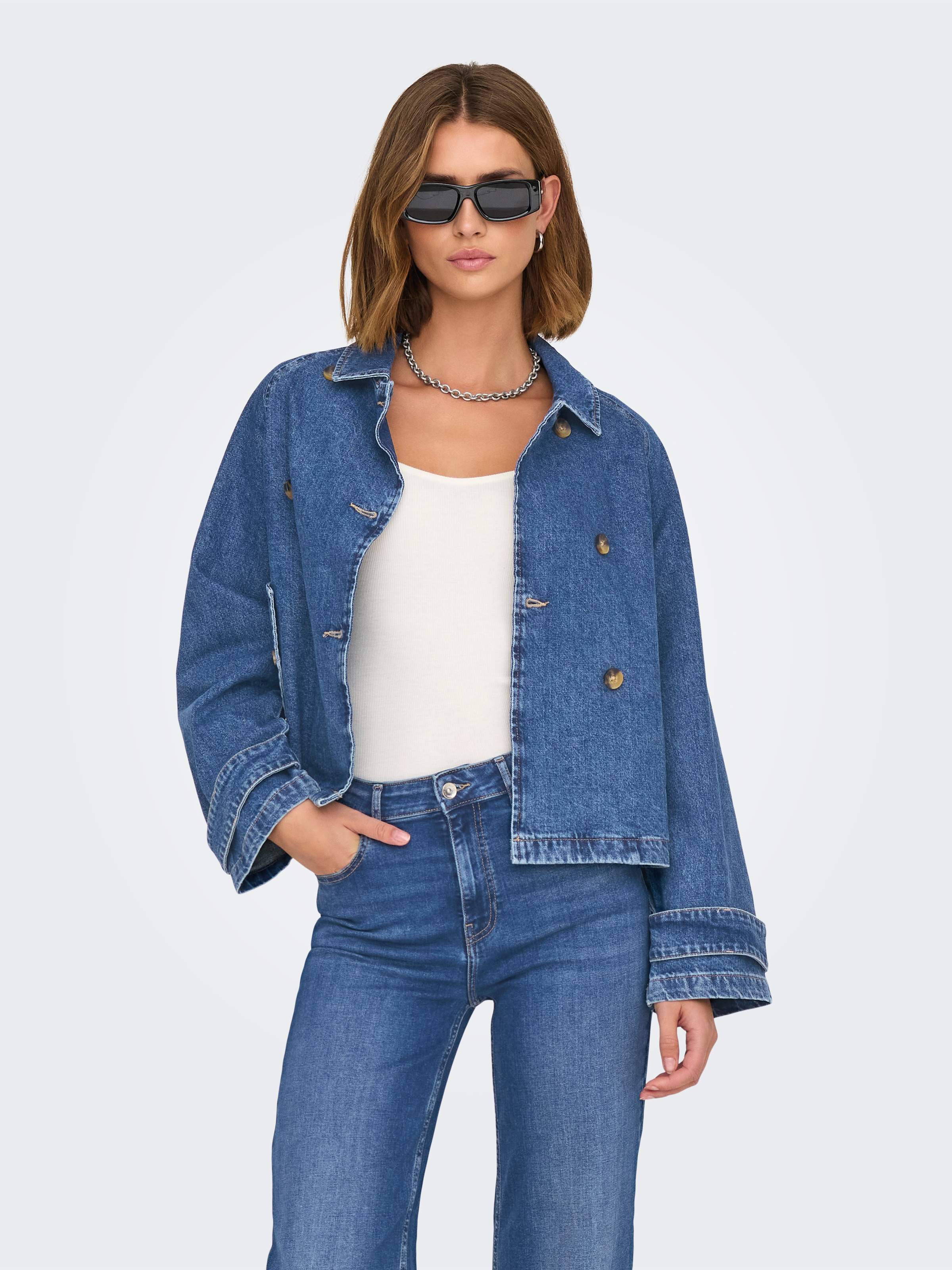 ONLY Jeansjacke »ONLAPRIL SHORT DNM TRENCH ...