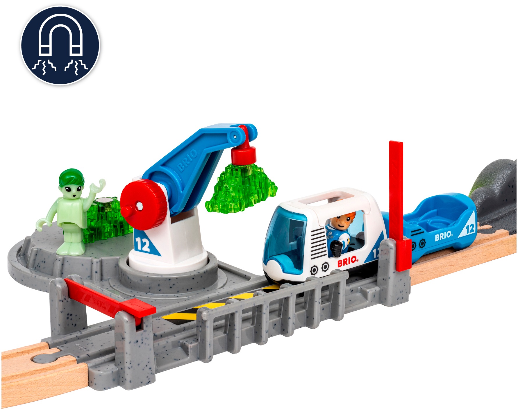 BRIO® Spielwelt »BRIO® WORLD, Weltraum Deluxe Zugset (36157)« mit Licht und Sound