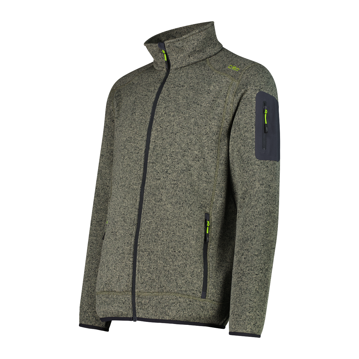 CMP Strickfleecejacke »MAN JACKET« ohne Kapuze hochschließender Kragen, mit zwei Eingrifftaschen, atmungsaktiv