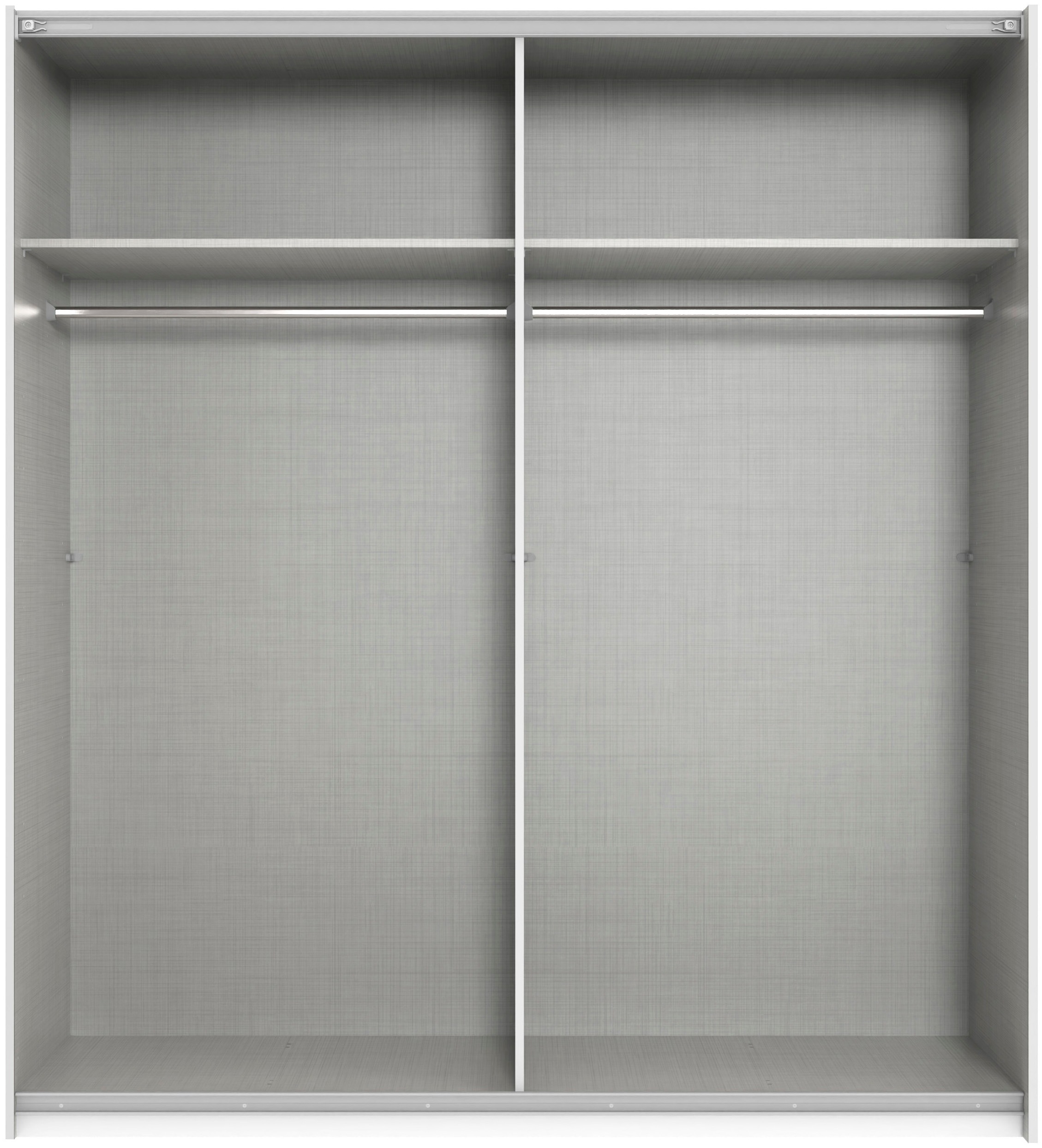 Wimex Kleiderschrank »Mugano, B/T/H 135 oder 180/65/198cm, Made in Germany«, (wähle Deine Ausstattung: Basic oder Premium!), 2 Schwebetüren mit oder ohne Spiegel, Metallgriffe
