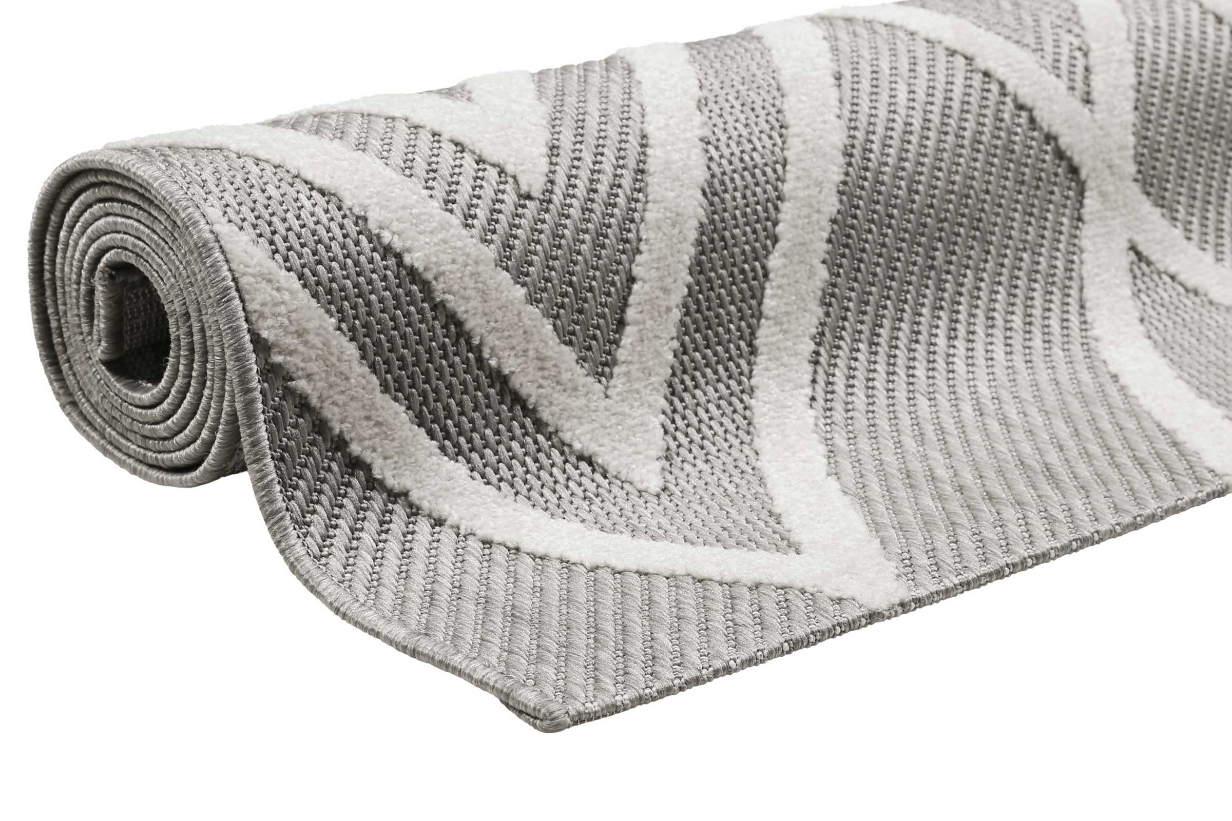 Esprit Outdoorteppich »Rave,  ESP-54228«, rechteckig, 6 mm Höhe, mit Hoch-Tief-Effekt, Rauten-Design, modern, robust, Terrasse, Küche