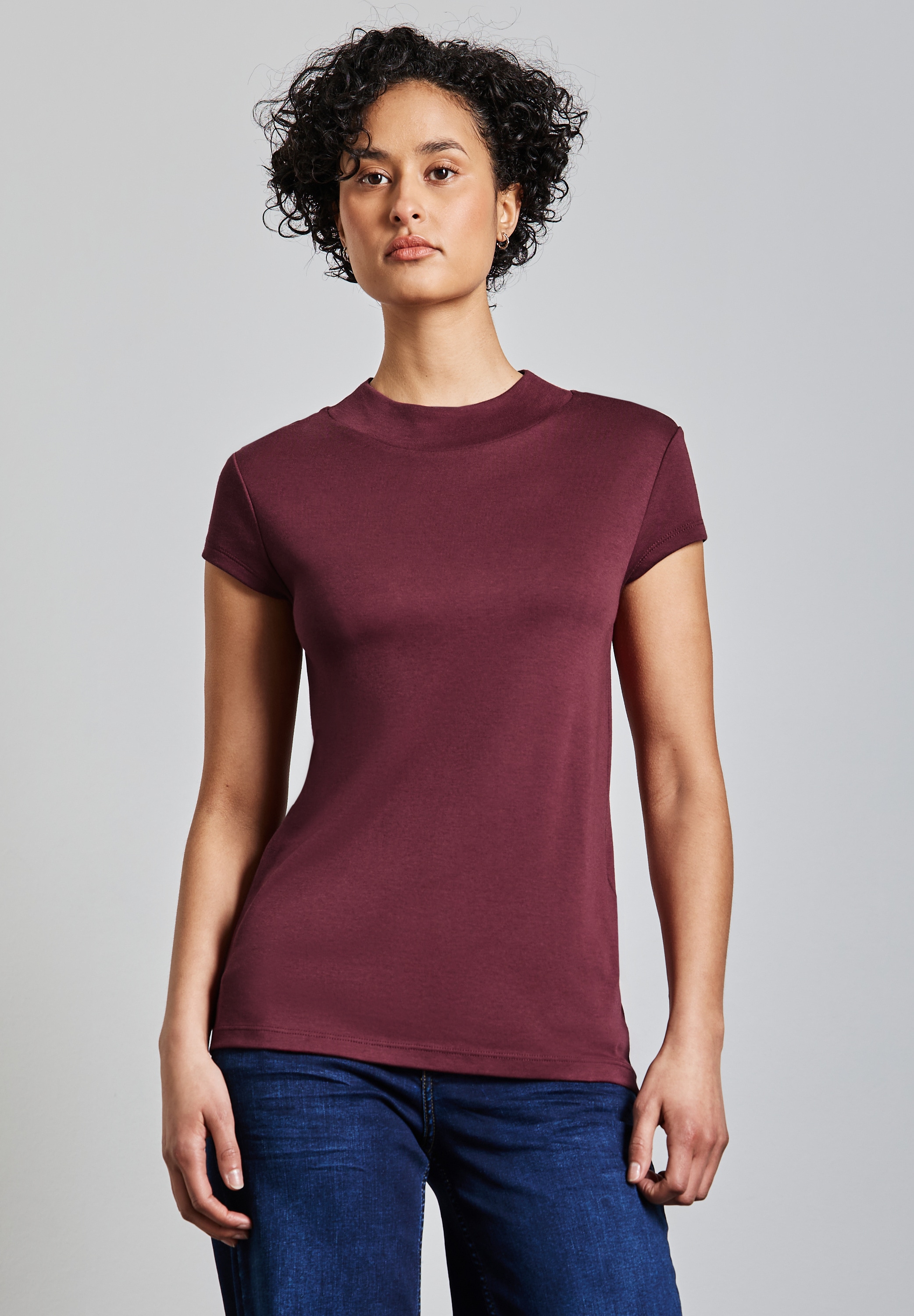 STREET ONE T-Shirt, mit Turtleneck günstig online kaufen