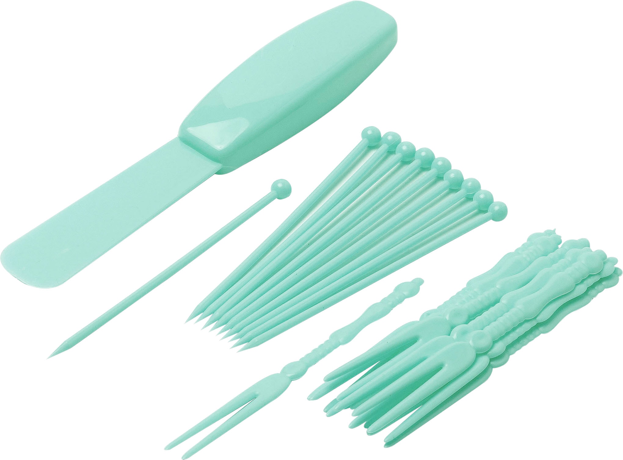 bestron Elektro-Fondue »DCM043M Mini-Schokofondue-Set«, inkl. 10xSpieße, 10xGabeln und 1xSpatel, 25Watt, Mint