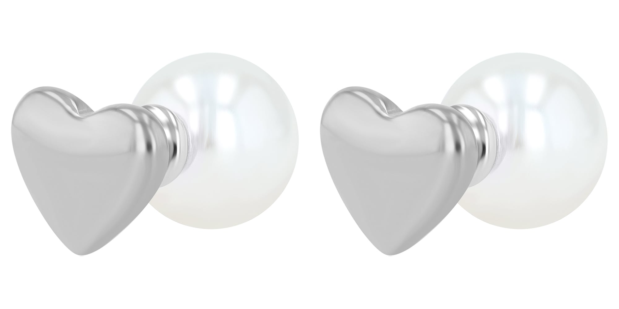 Adelia´s Paar Ohrhänger "Damen Ohrringe – Ohrstecker Herz aus Edelstahl mit günstig online kaufen