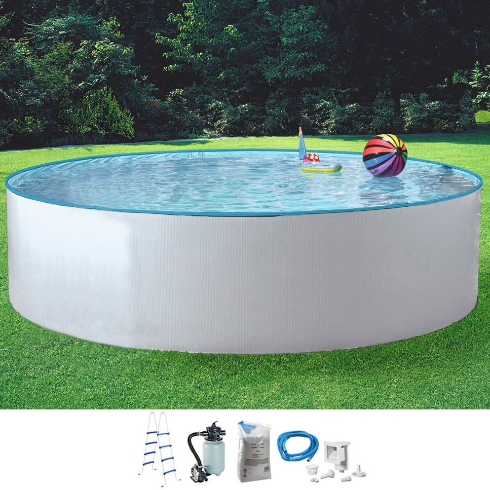 KONIFERA Rundpool "KENO" inkl. hochwertigem Zubehör, Tiefe 110 cm, in versch. Größen