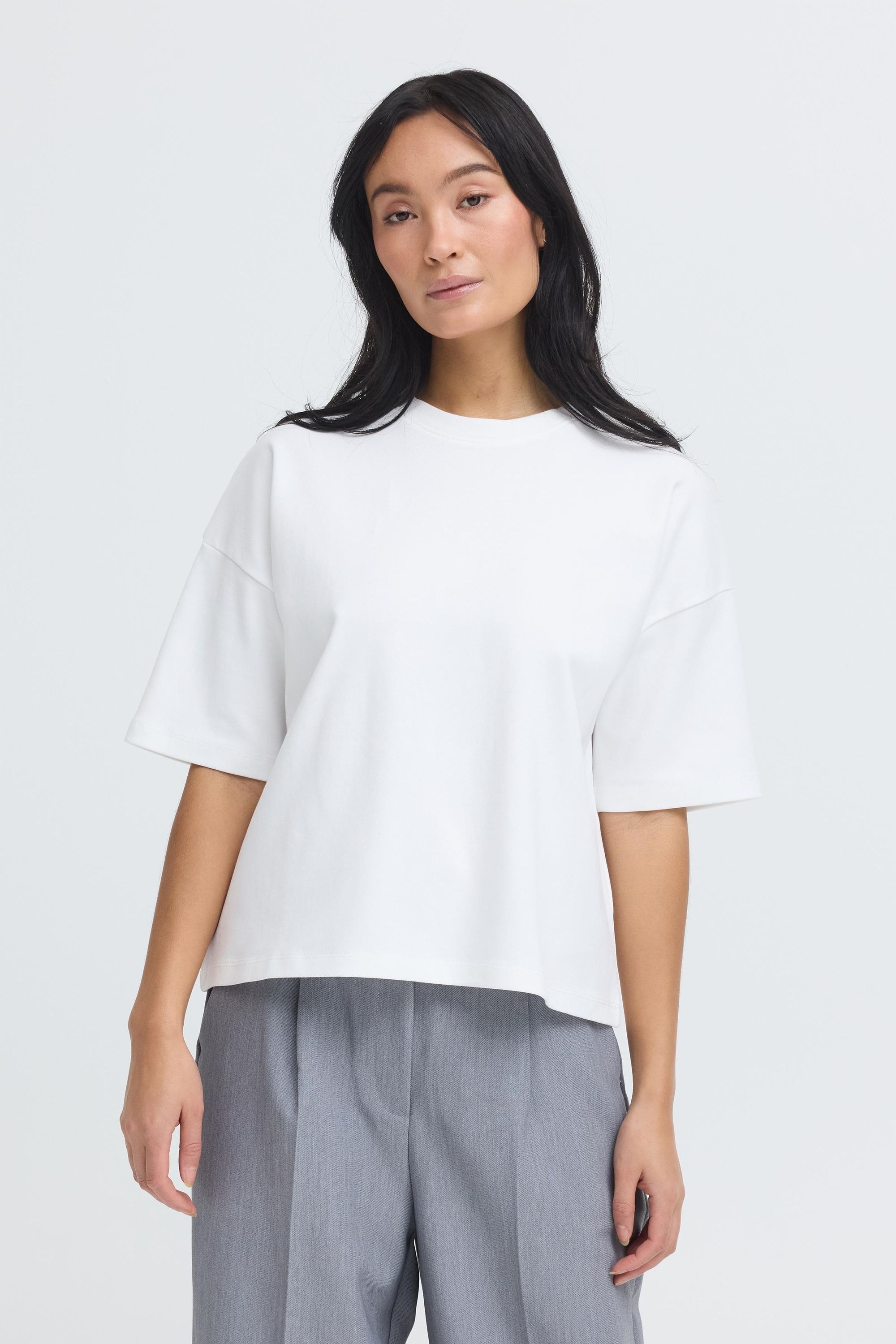 Thumbnail - OXMO Rundhalsshirt "Rundhalsshirt OXNSandy Crop Boxy"