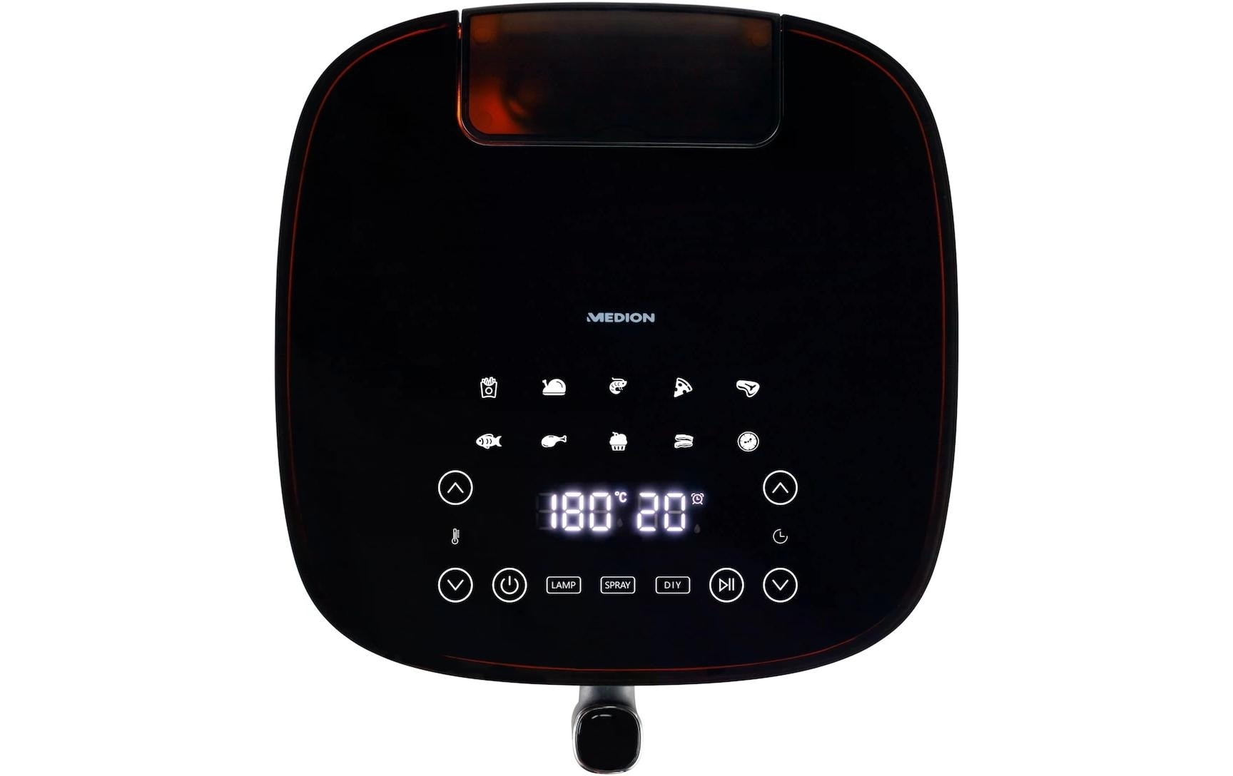 Medion® Heißluftfritteuse »MD 11780 5 l, Schwarz« 1500 W