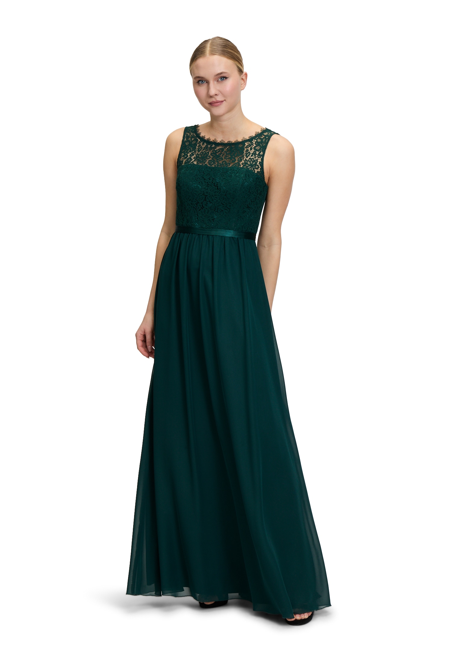 Vera Mont Abendkleid "Damen mit Spitze" Ohne Tasche Bogenkante günstig online kaufen