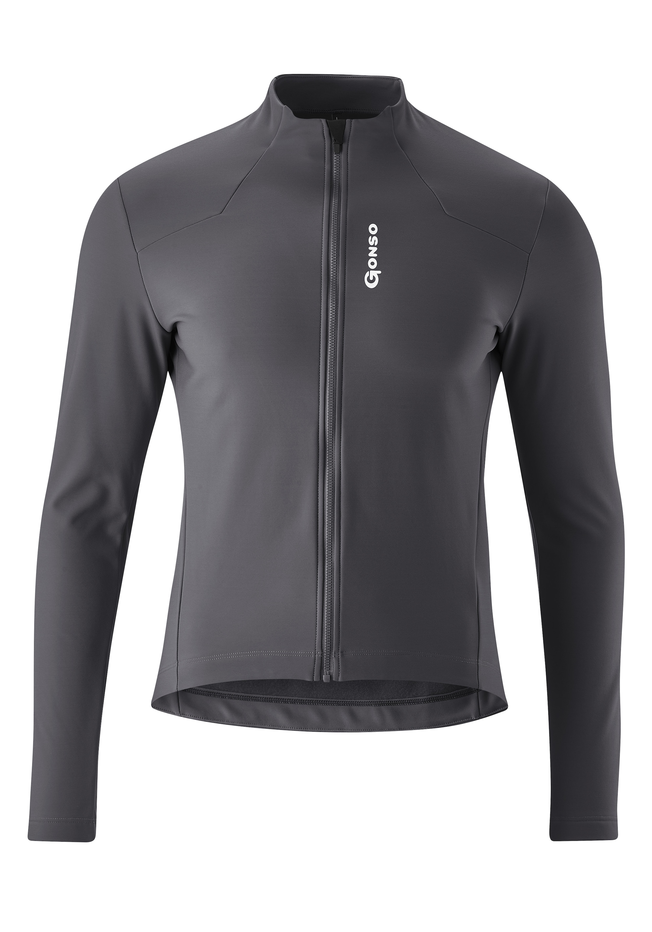 Gonso Radtrikot "SITIVO TRIKOT THERM M", Herren Fahrradtrikot langarm, isolierendes Full-Zip Trikot, Tight Fit