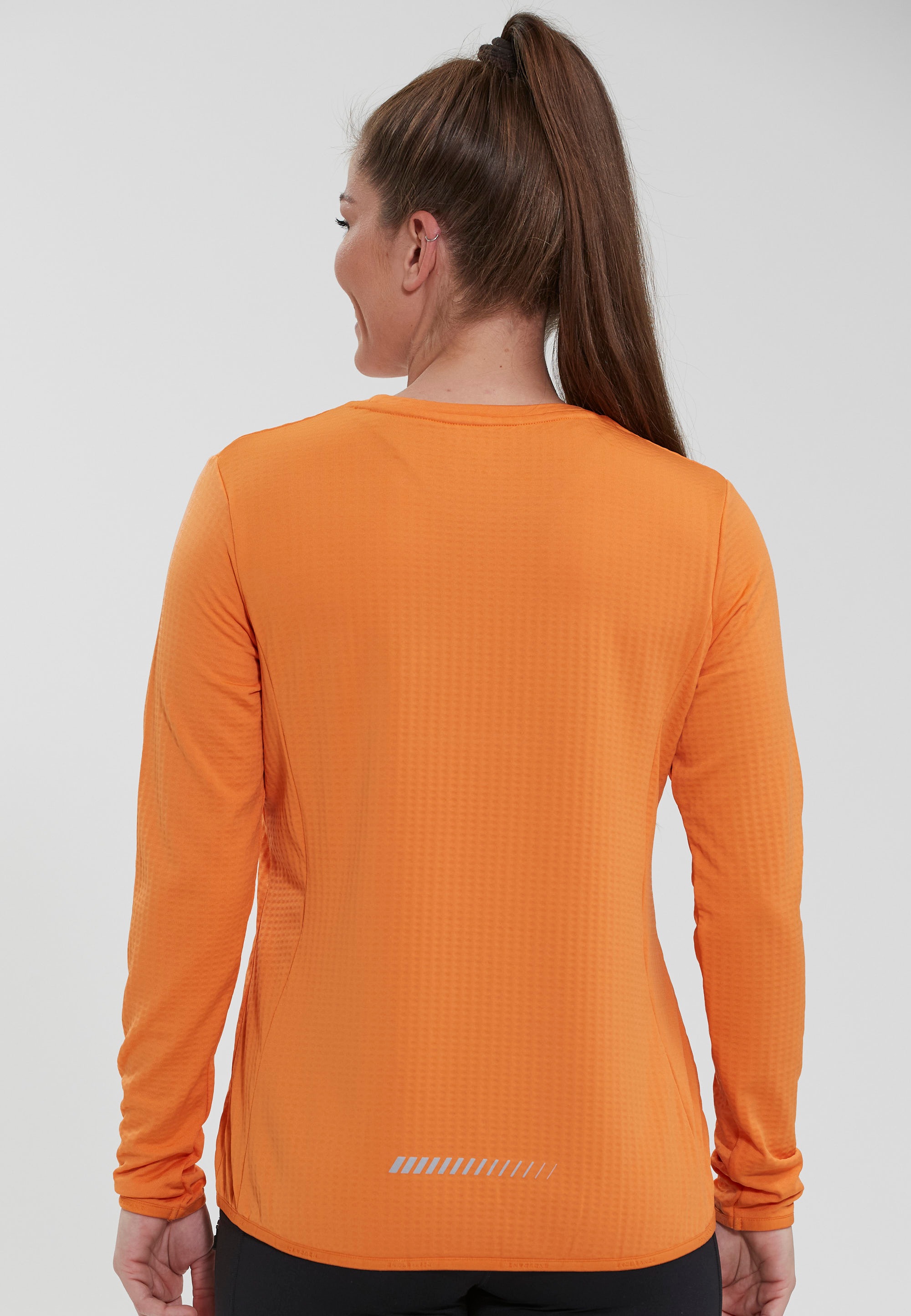 Funktionsshirt ENDURANCE "Leah", Herren, Gr. 42, orange, 93% Polyester, 7% Elasthan, meliert, normal, Rundhals, Shirts Funktionsshirt, mit reflektierenden Details 3
