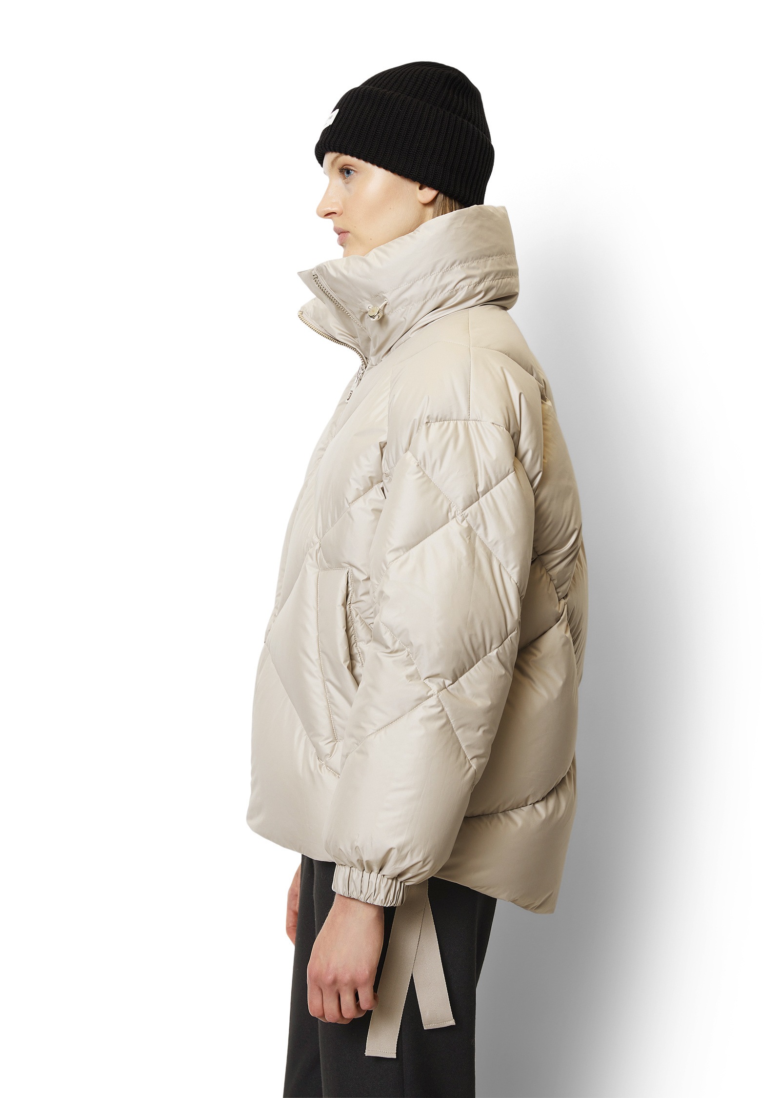 Marc O'Polo Outdoorjacke »aus recycelten Materialien«, ohne Kapuze