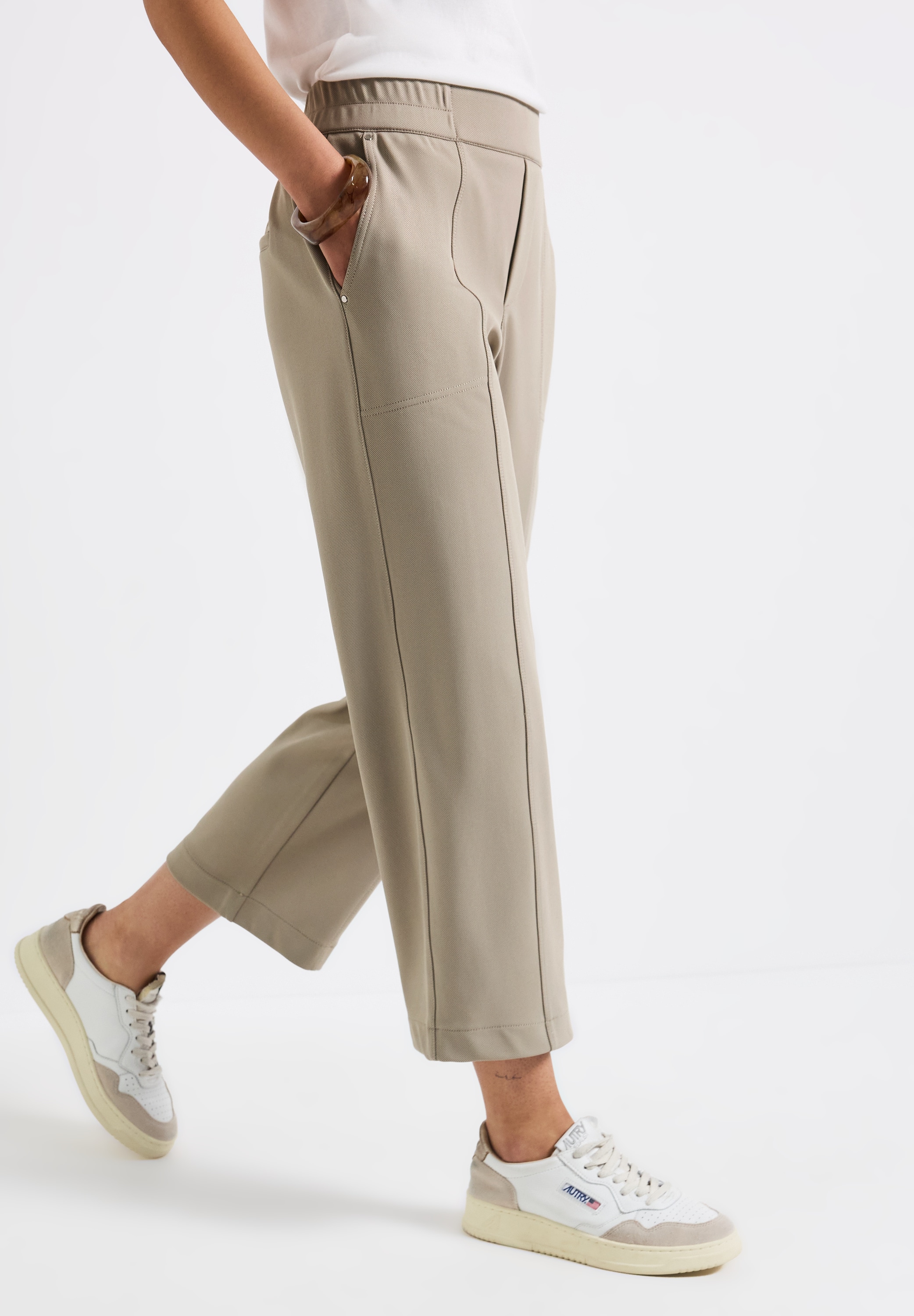 STREET ONE 7/8-Hose, mit Taschen und Gummizug günstig online kaufen