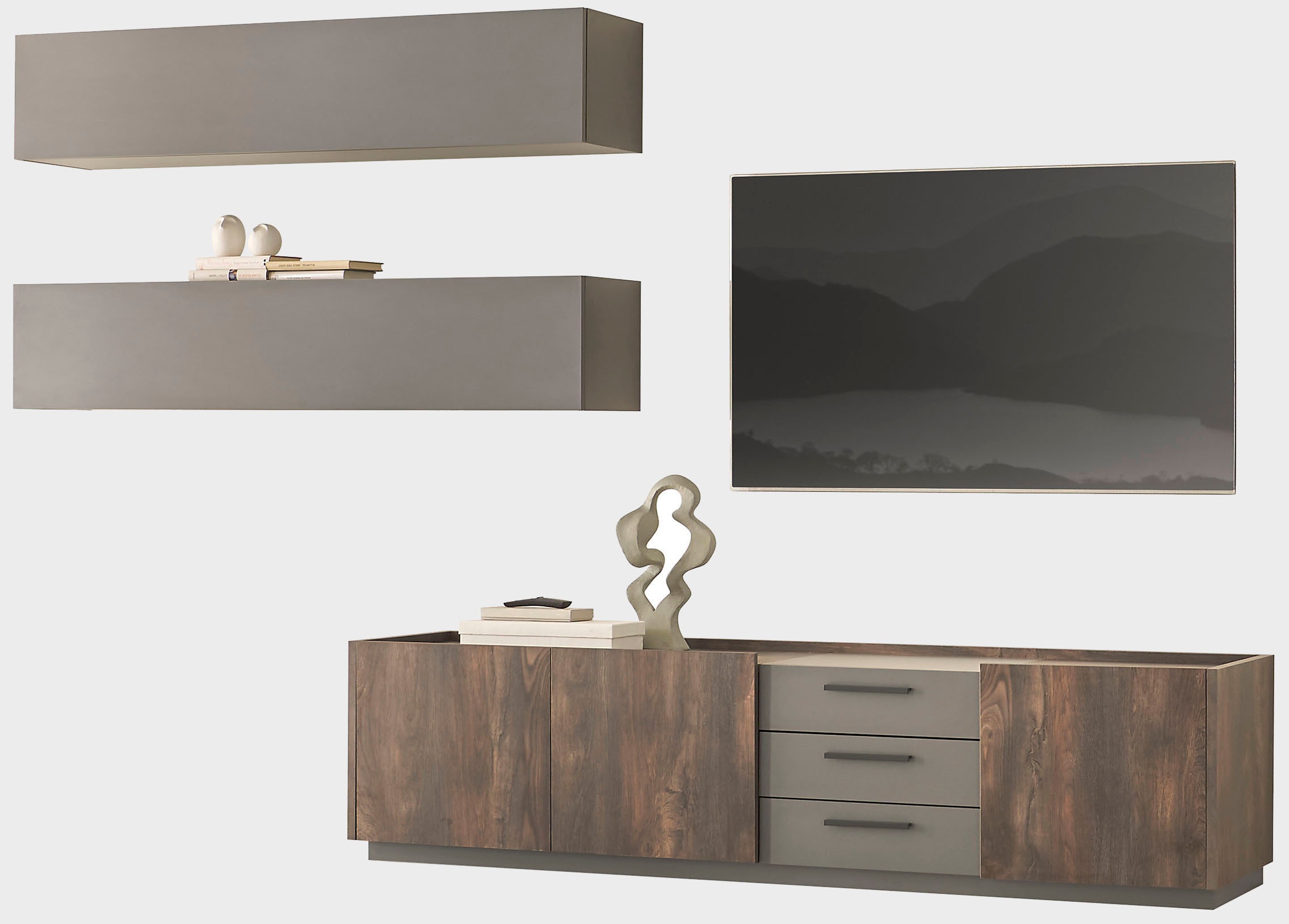 INOSIGN Schrank-Set »LARGO«, (Set, 3 St.), mit Soft-Close und Push to open-Funktion