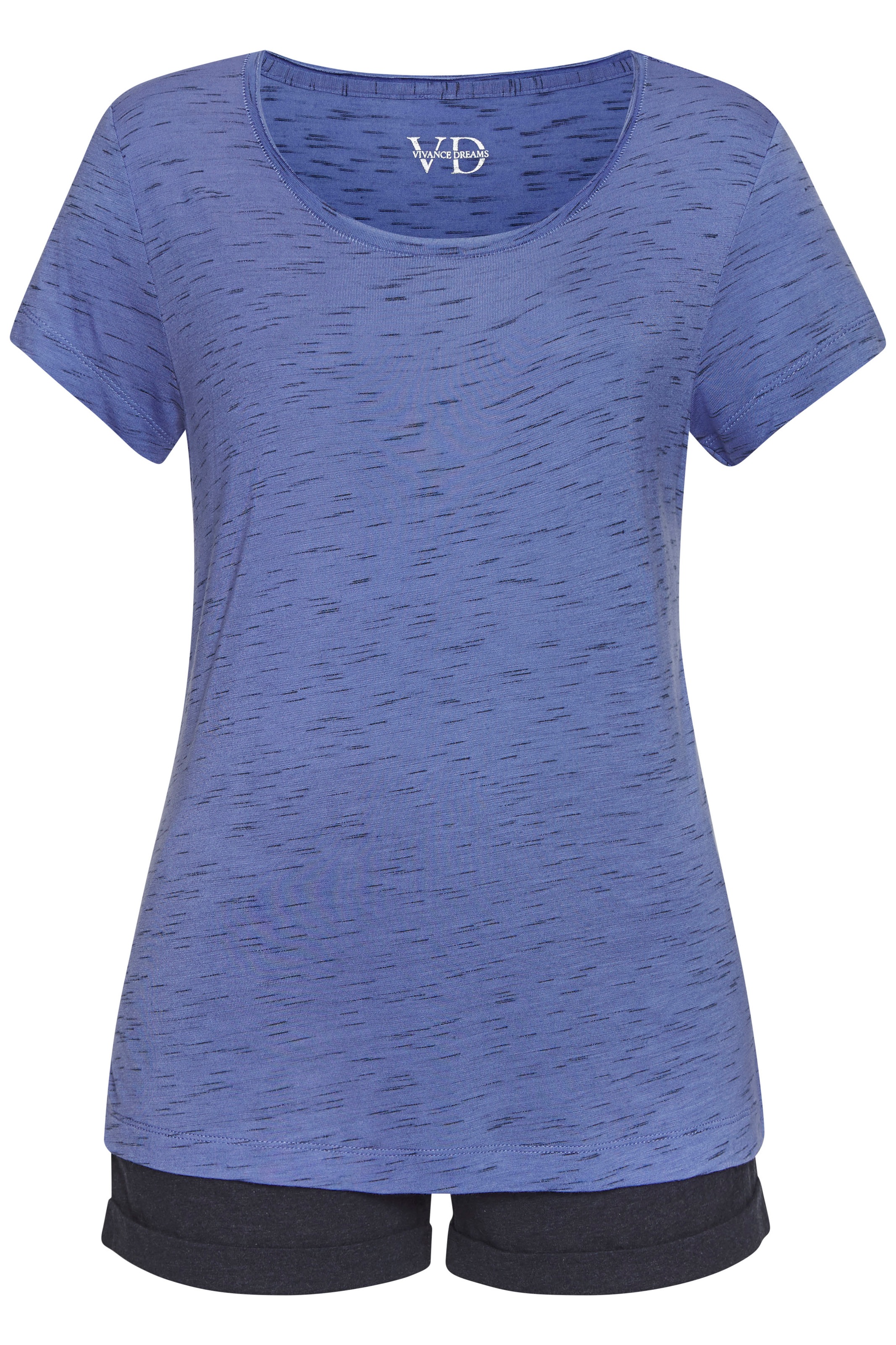 Vivance Dreams Shorty, (2 tlg.), mit schönem Melange-Effekt günstig online kaufen