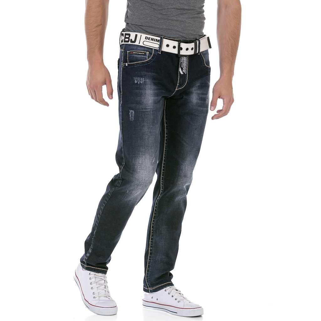 Cipo & Baxx Regular-fit-Jeans, mit markanter Waschung