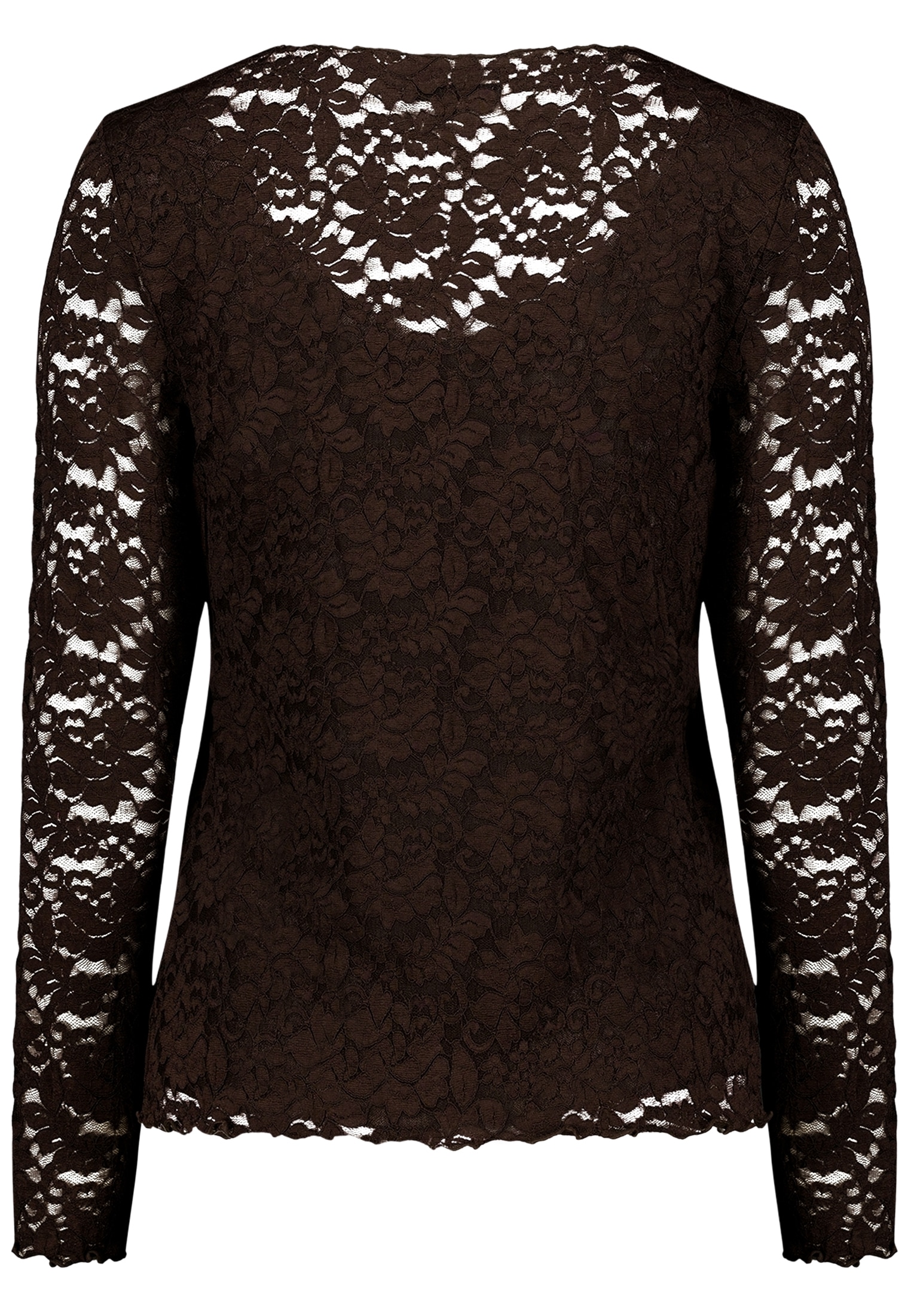 Zero Kurzarmshirt »Damen unifarben« 1 Spitze