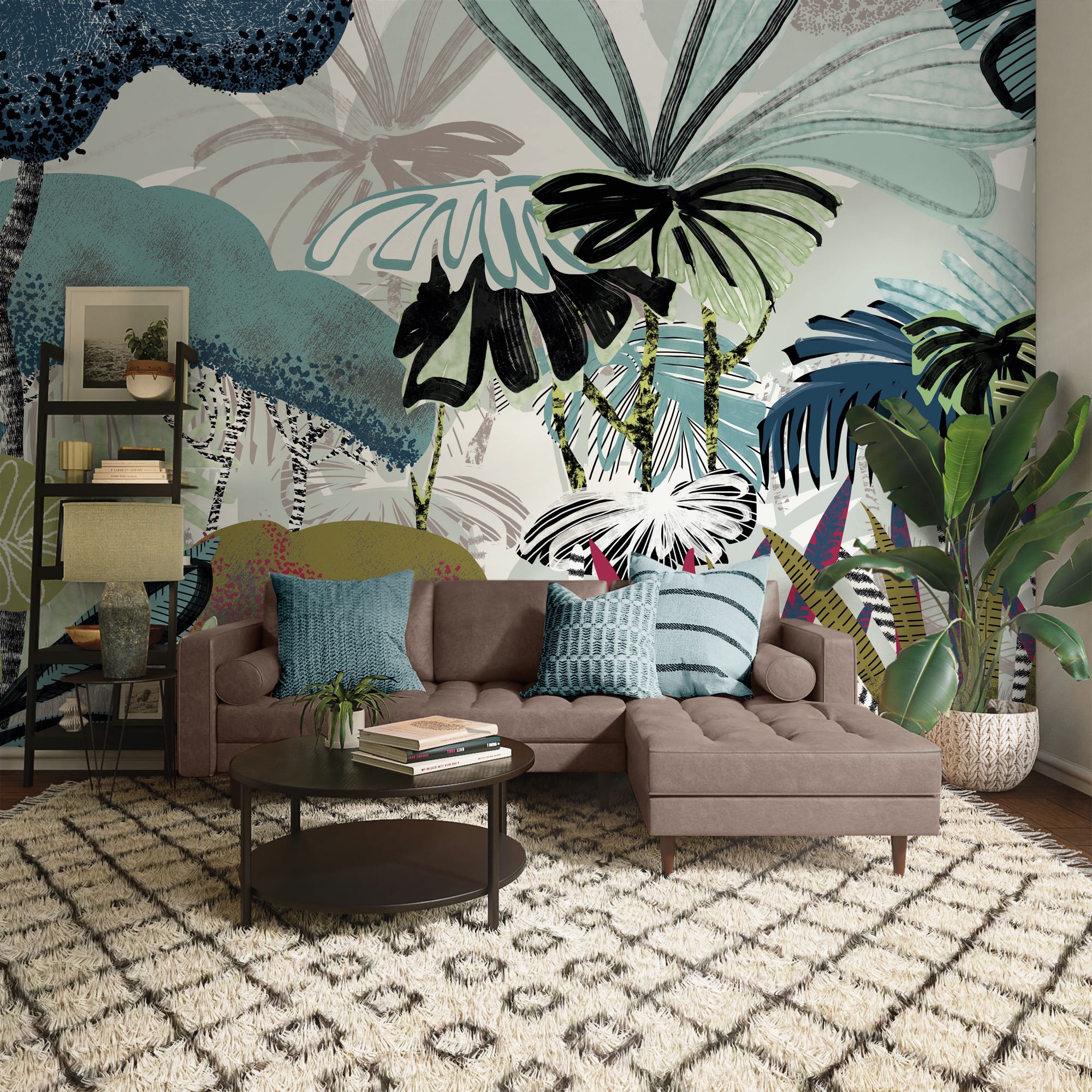 Komar Fototapete "Vlies Fototapete - Jolly Jungle - Größe 350 x 250 cm" Motiv bedruckt glatt