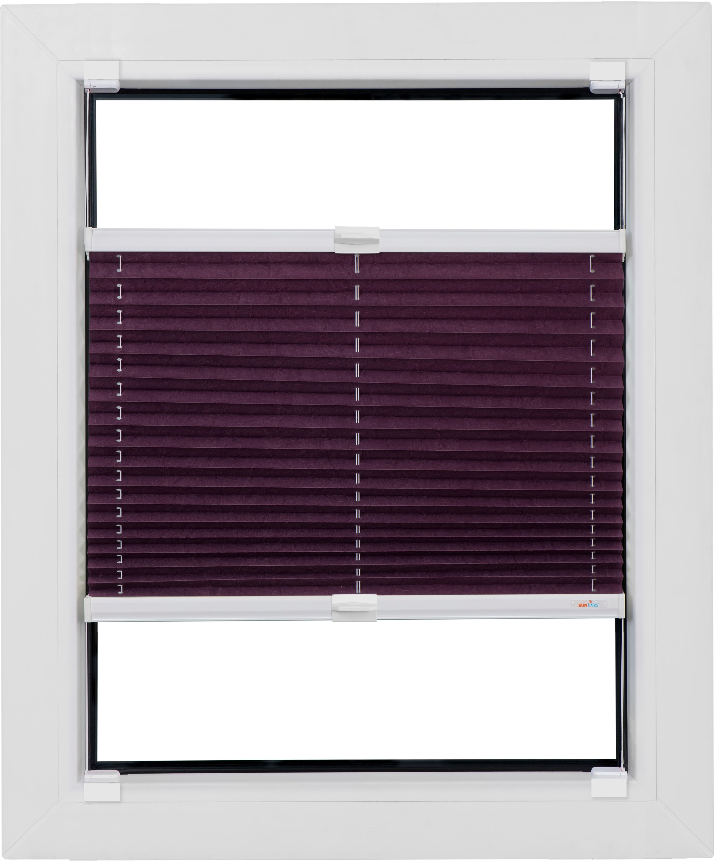 sunlines Plissee »Start-up Style Crush« blickdicht ohne Bohren verspannt geklebt mit Gelenkklebeplatte