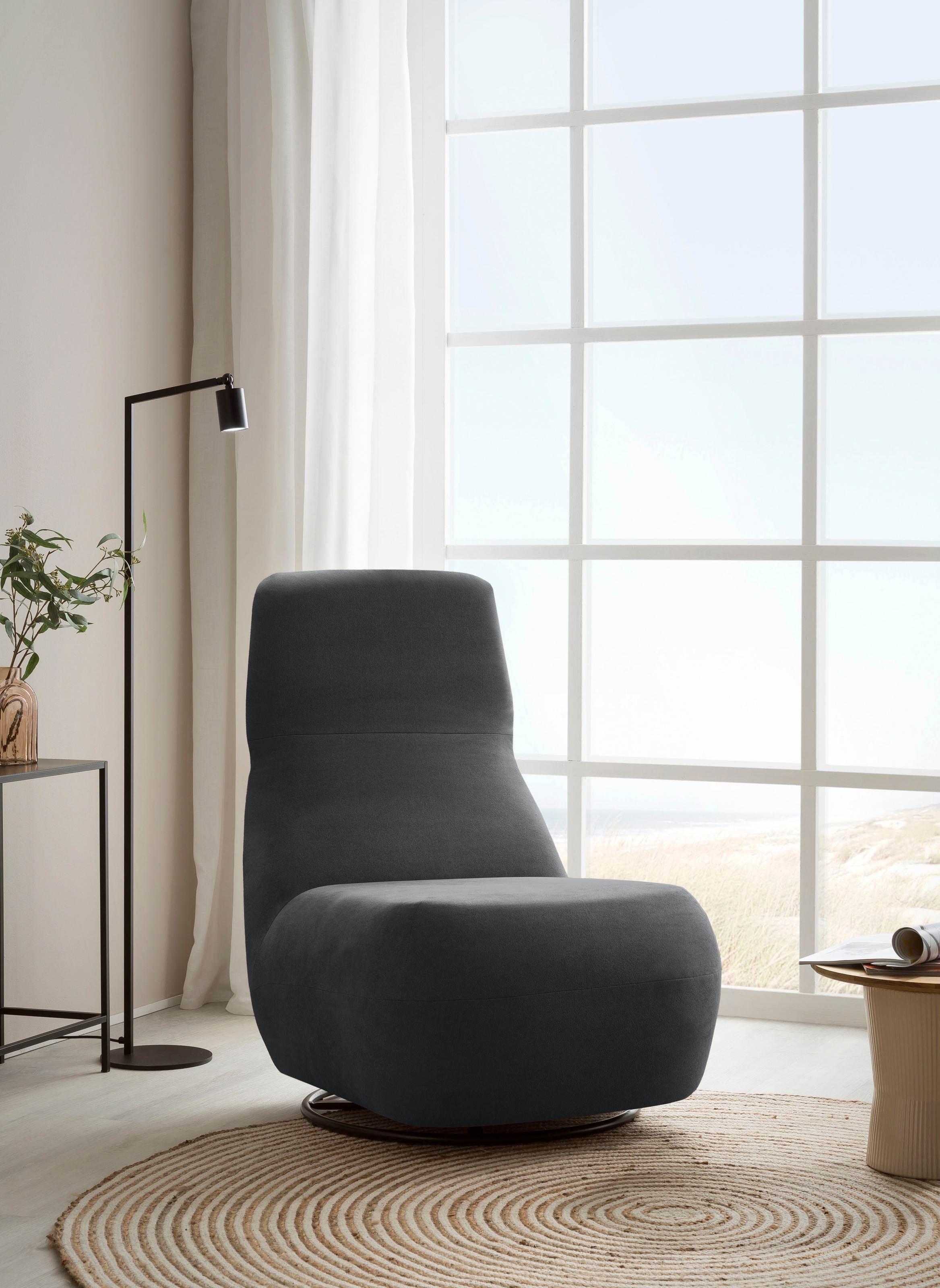 Home affaire Relaxsessel "Emberson Sessel, Rückenlehne hochklappbar, Drehse günstig online kaufen