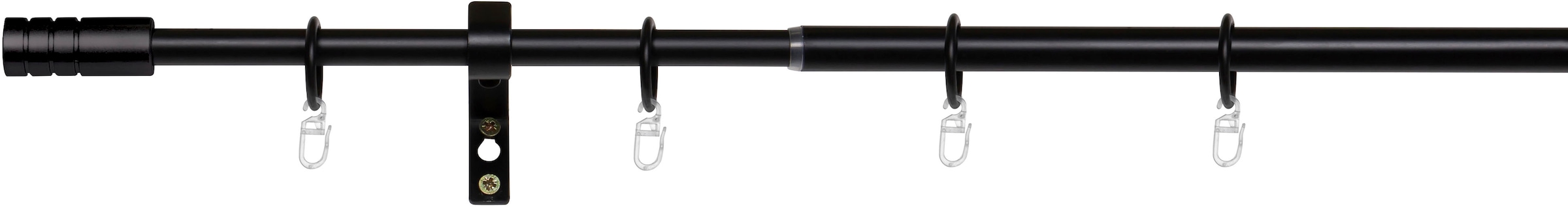 mydeco Gardinenstange "rillcube" Ø 16 mm 1 läufig-läufig ausziehbar;Endstüc günstig online kaufen