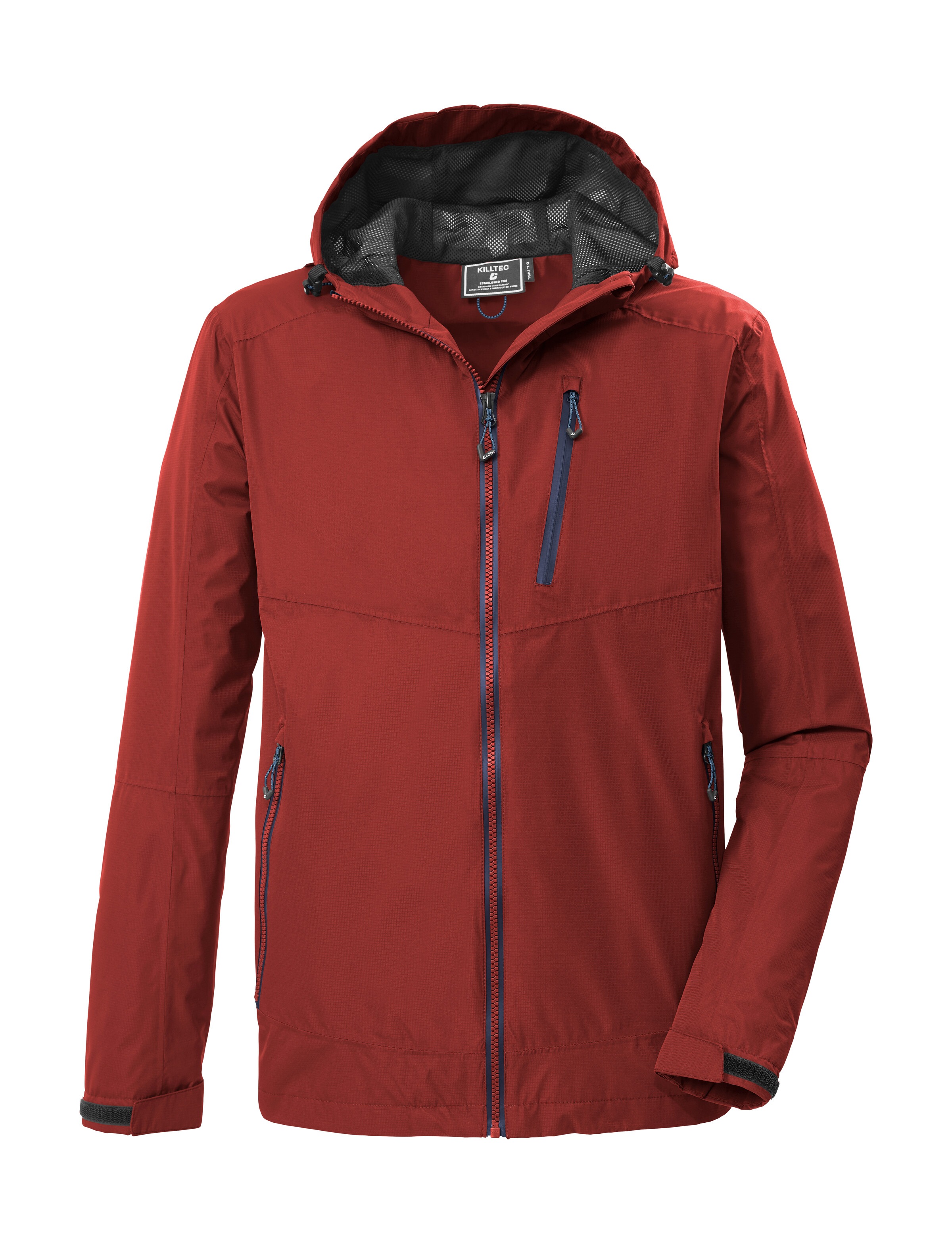 Killtec Funktionsjacke "KOS 41 MN JCKT" Wasserdichte, atmungsaktive Jacke mit verstellbarer Kapuze