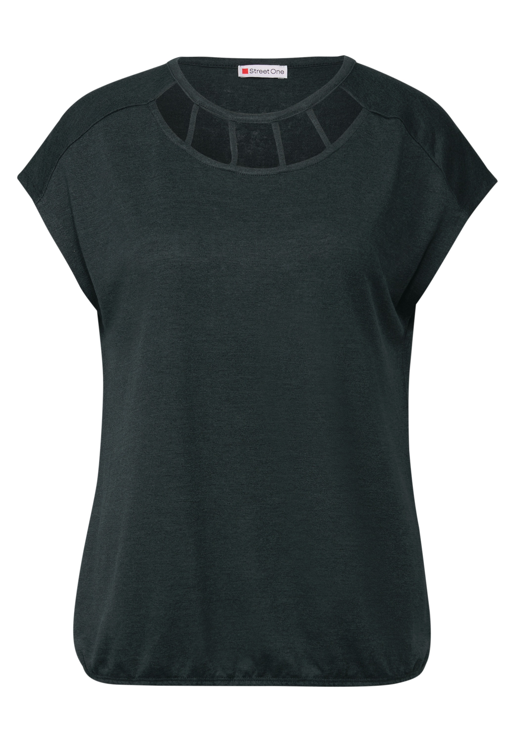 STREET ONE T-Shirt, aus elastischem Materialmix