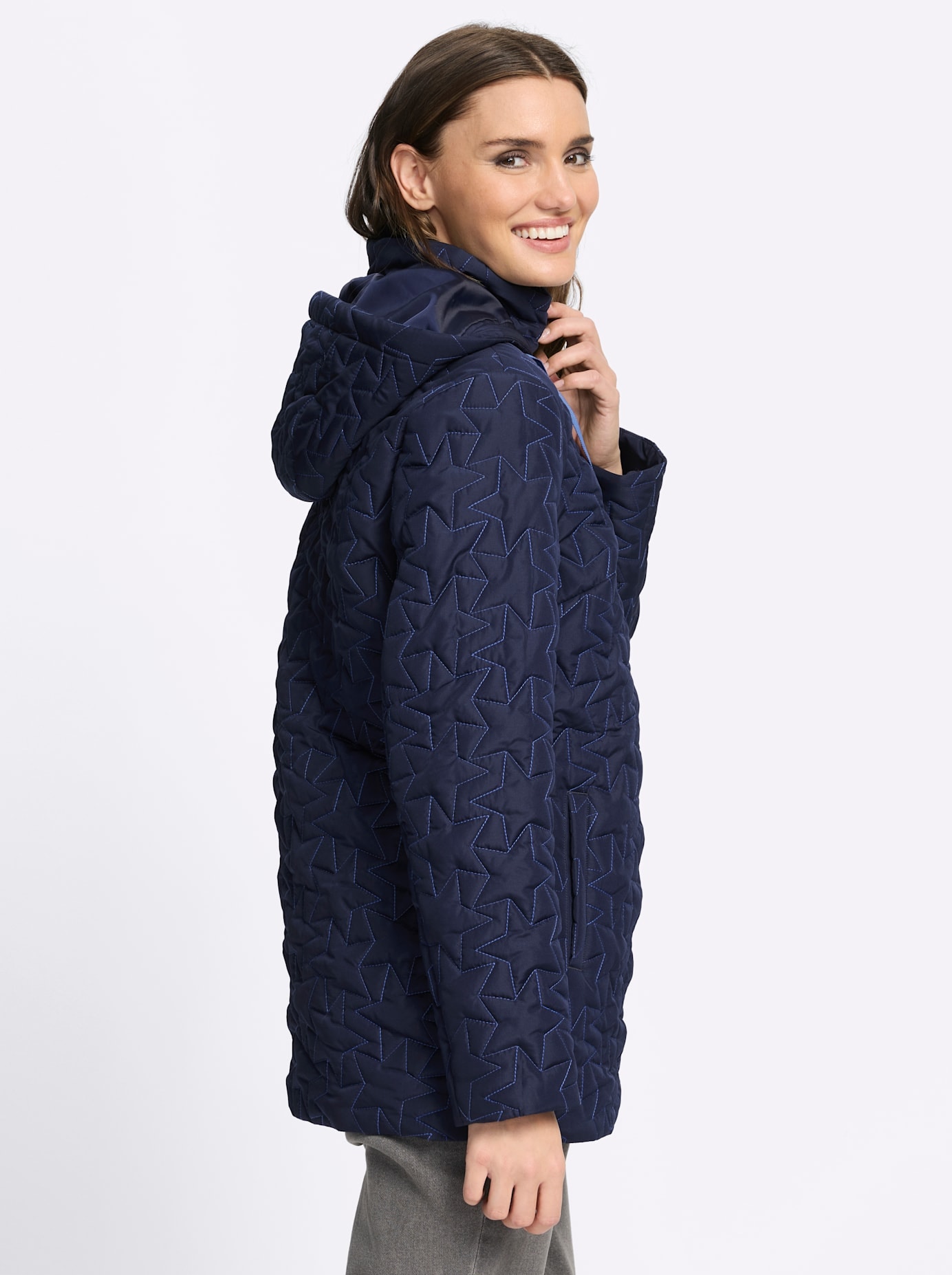Classic Basics Steppjacke mit Kapuze