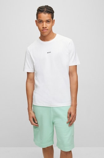 BOSS ORANGE T-Shirt "TChup Relaxed Fit" Stretch-Cotton-Jersey Rundhalsausschnitt