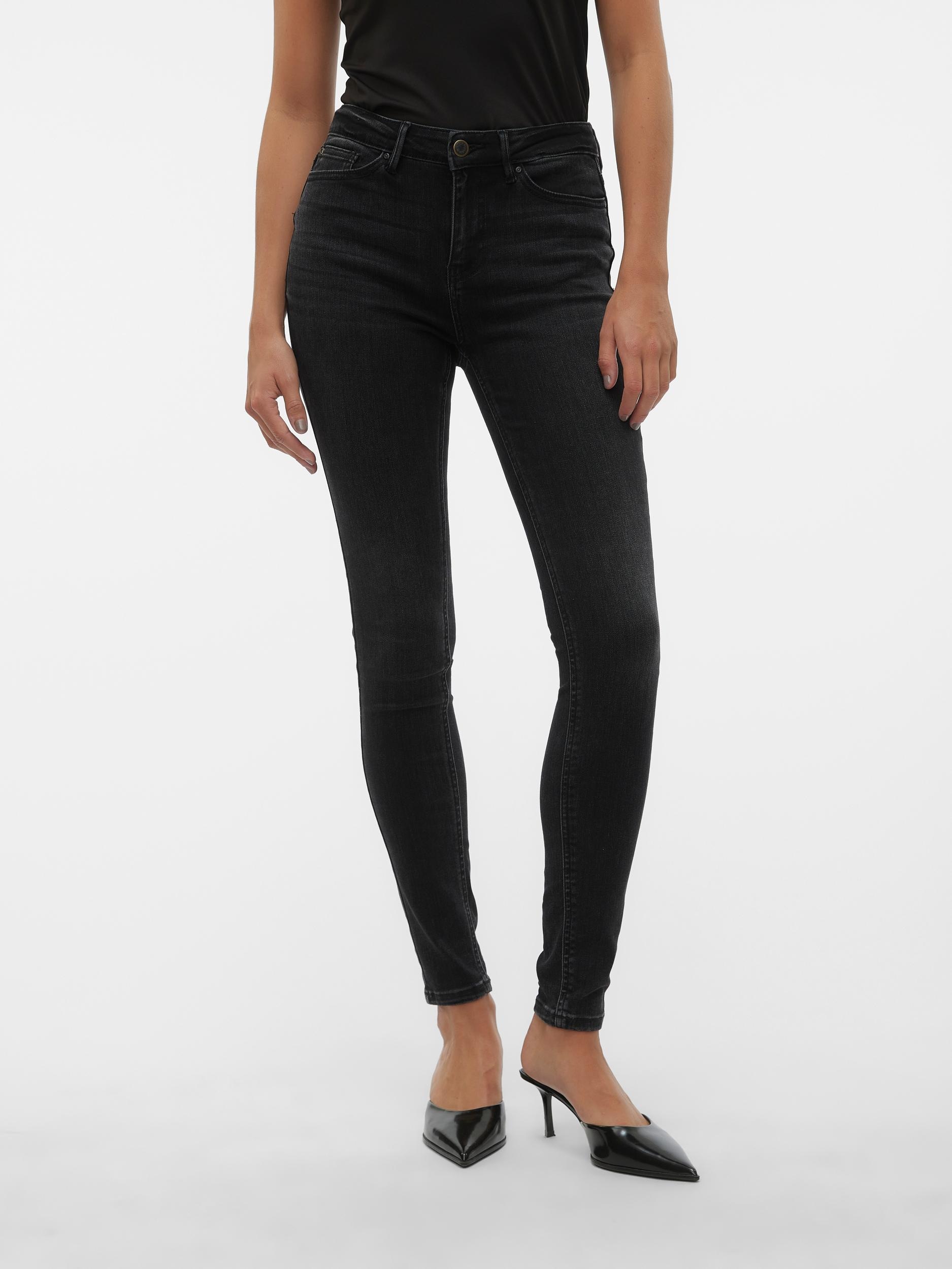 Vero Moda Skinny-fit-Jeans "VMFLASH MR SKINNY JEANS LI111 NOOS" Baumwollmis günstig online kaufen