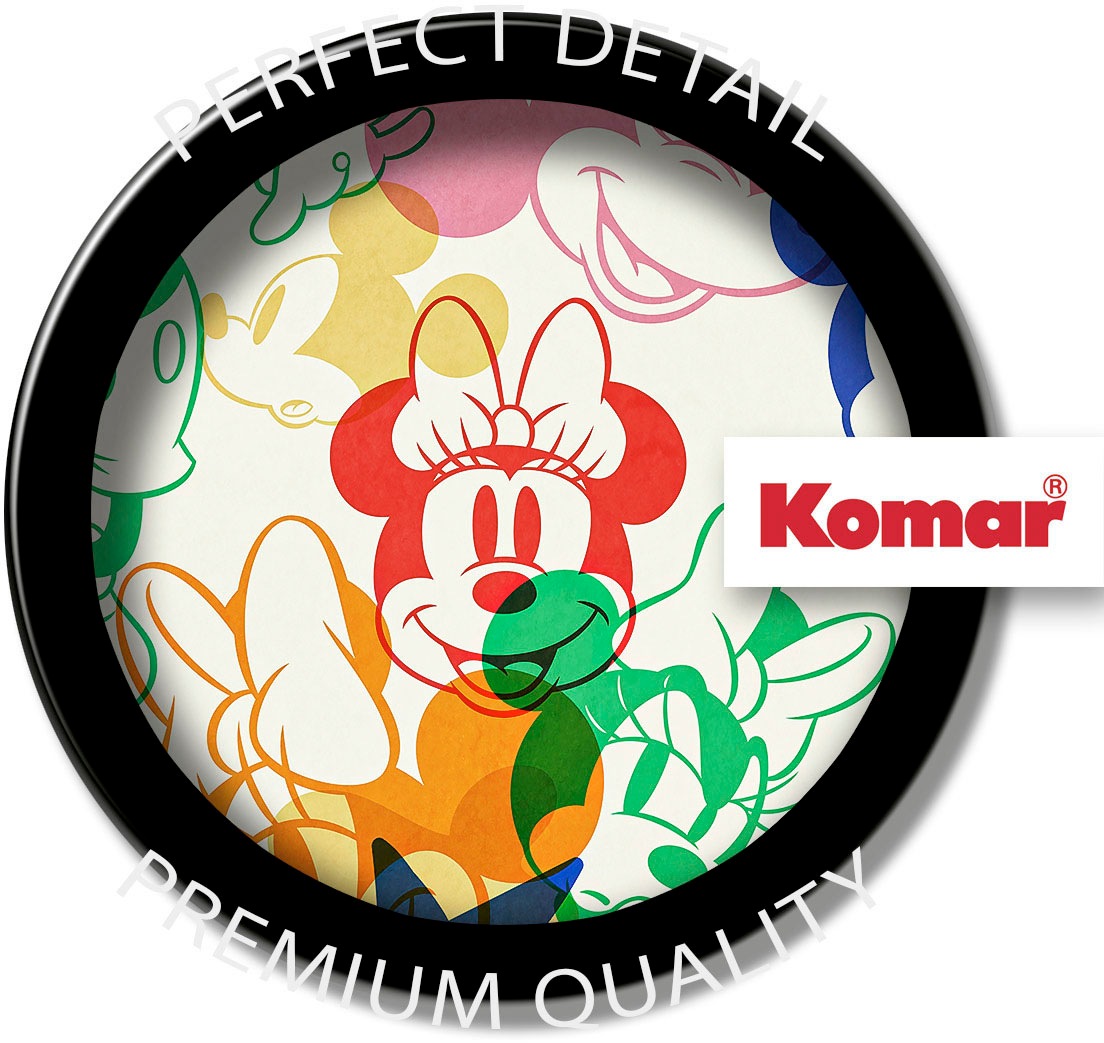 Komar Fototapete »Digitaldruck Vlies - Mickey and Minnie Mixture - Größe 400 x 250 cm«, bedruckt, Kinderzimmer