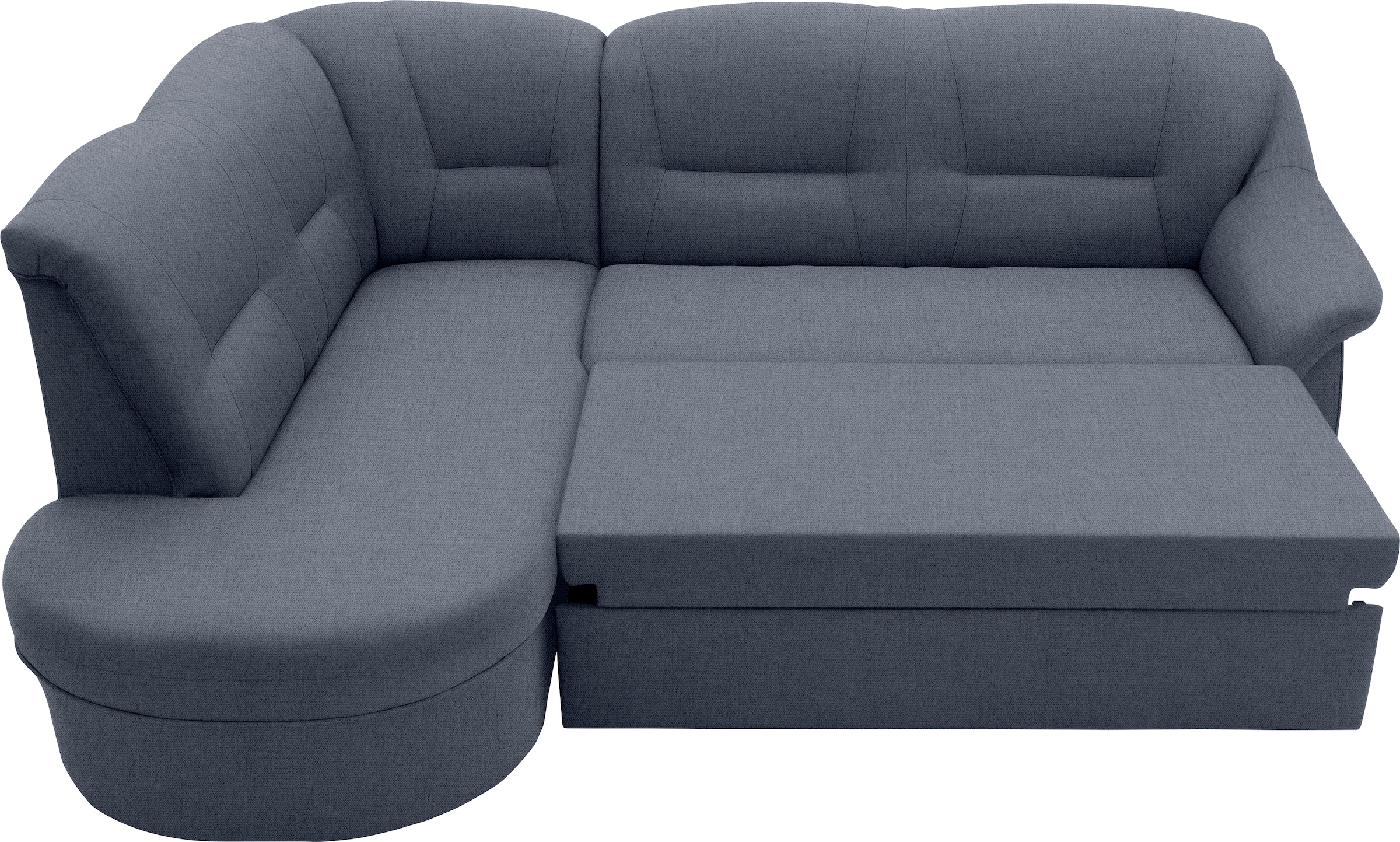 DOMO collection Ecksofa »Faenza für kleine Räume, Stellmaße 232,176cm, komfortabel, L-Form«, mit Ottomane, zeitlos, elegante Armlehnen, wahlweise mit Bettfunktion
