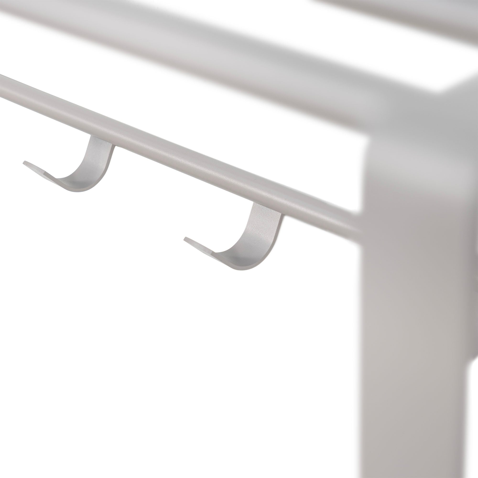 Spinder Design Garderobenleiste »REX«, (1 St.), Wandgarderobe aus Stahl mit Hutablage und 5 bzw. 7 Haken