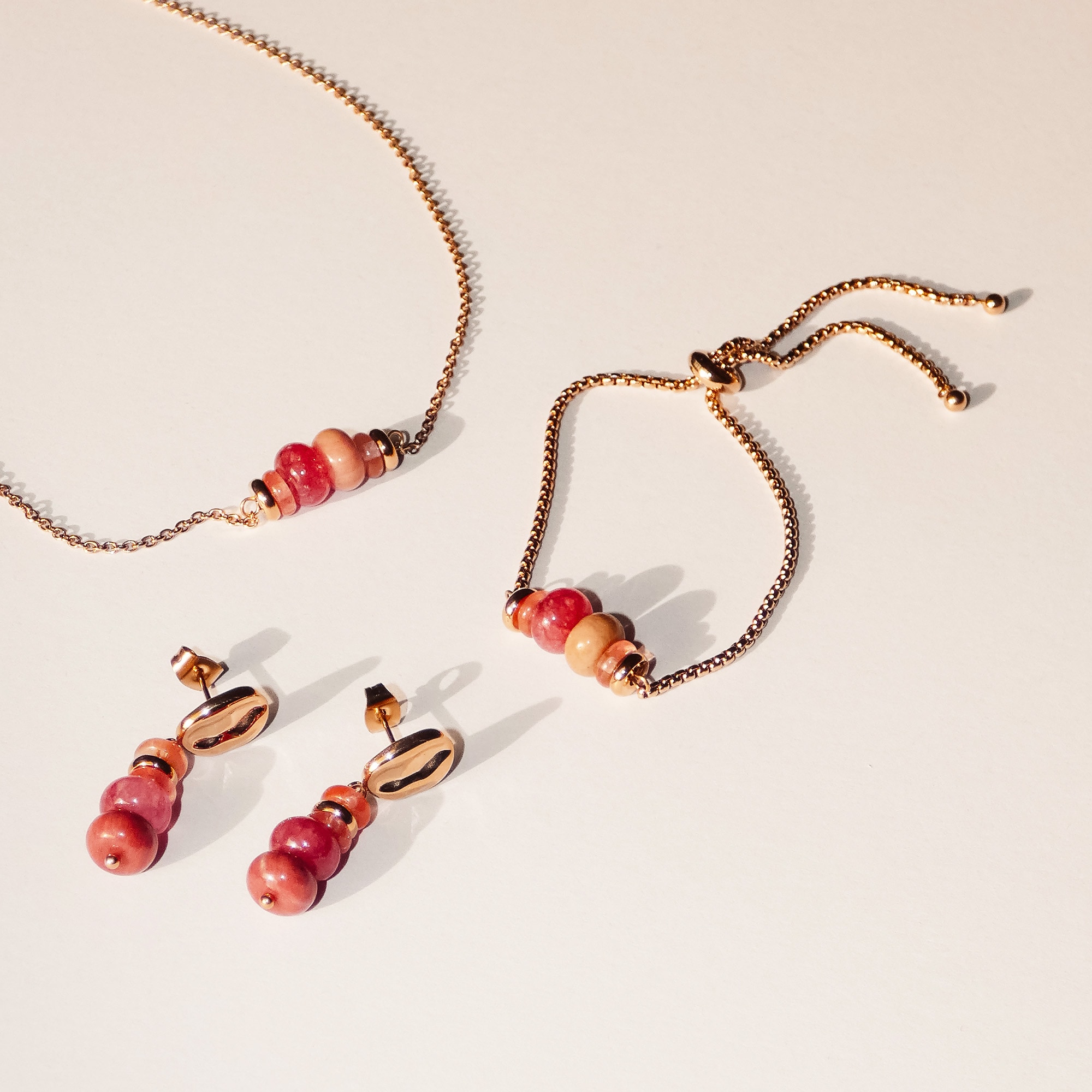 Tamaris Paar Ohrhänger »Natural Stones« mit Naturstein