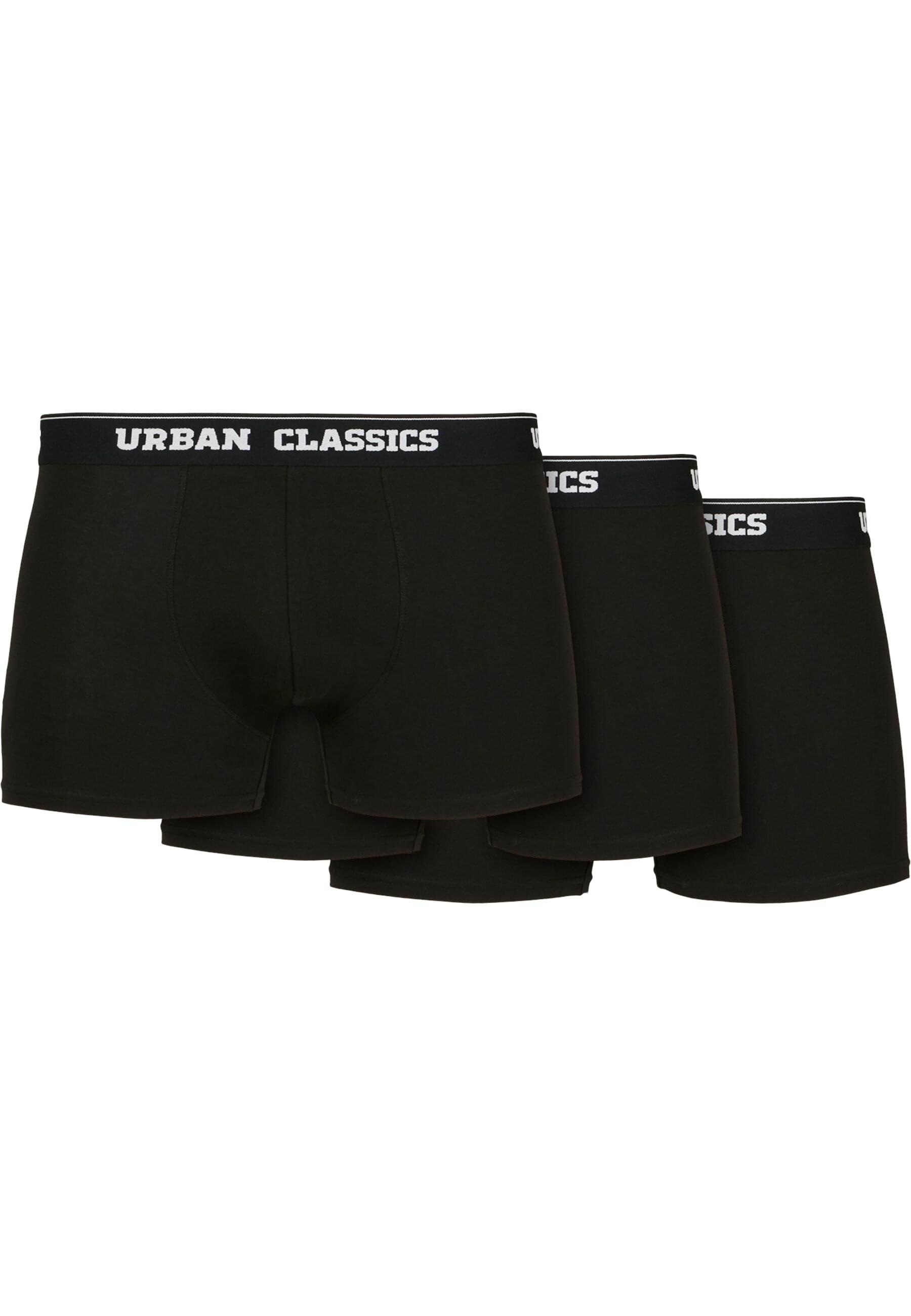 URBAN CLASSICS Boxershorts "Urban Classics Herren Organic Boxer Shorts 3-Pack", (1 St.)