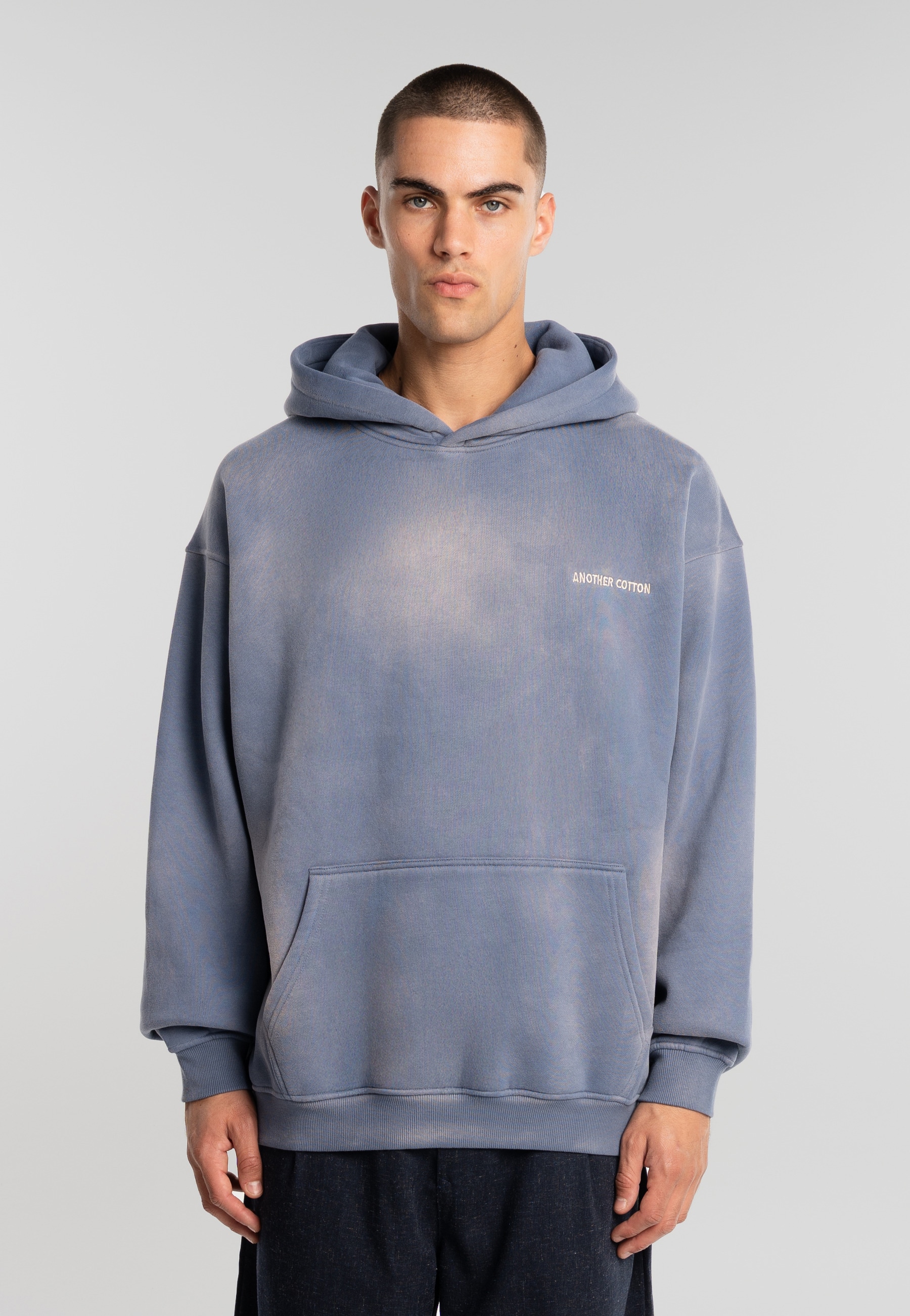 Another Cotton Lab Rundhalspullover »Another Cotton Lab Wanna Go Washed Hoodie« 1
