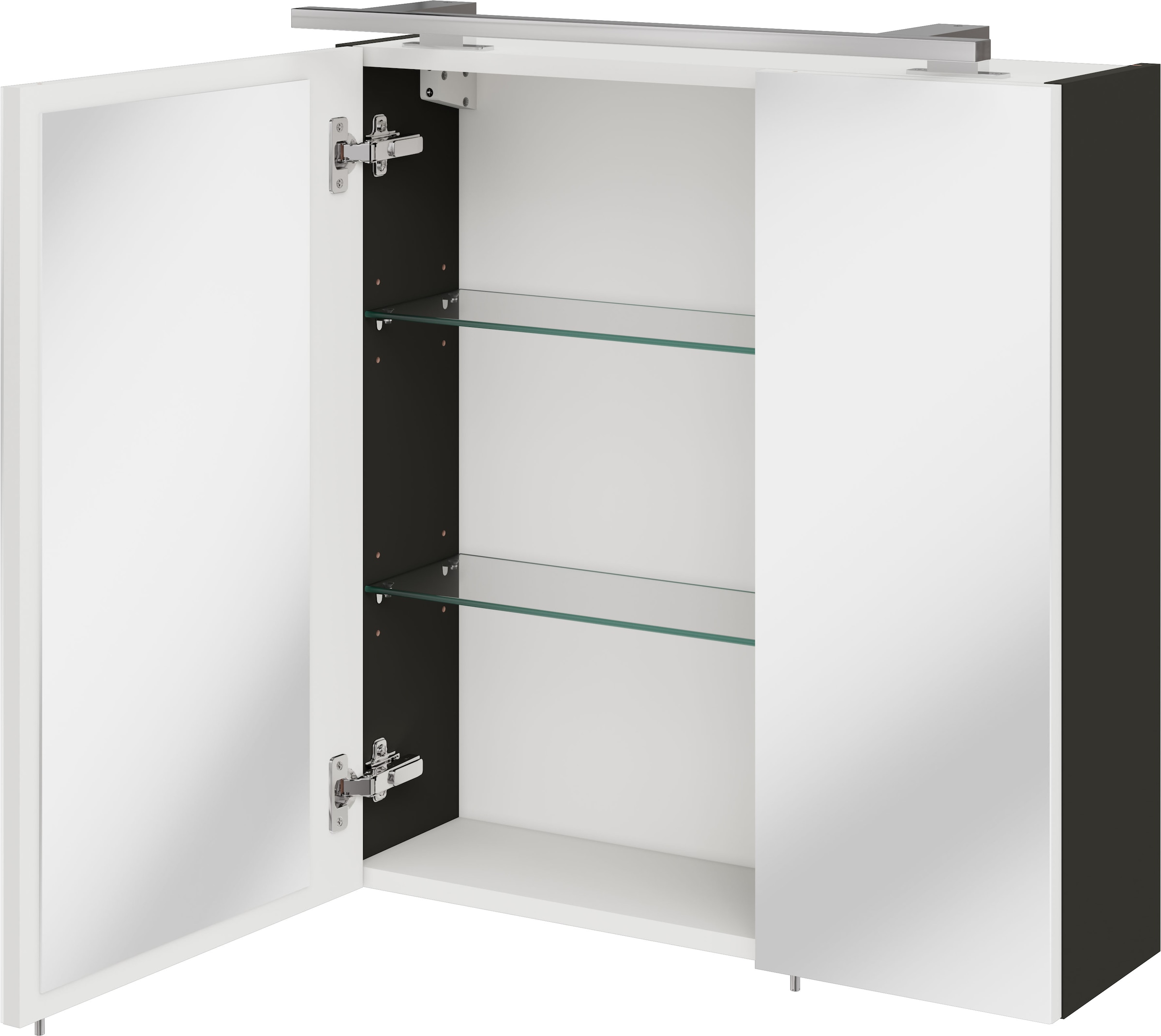 OPTIFIT Spiegelschrank »Pier« Breite 65 cm, schnelle Montage mit OPTIsnap