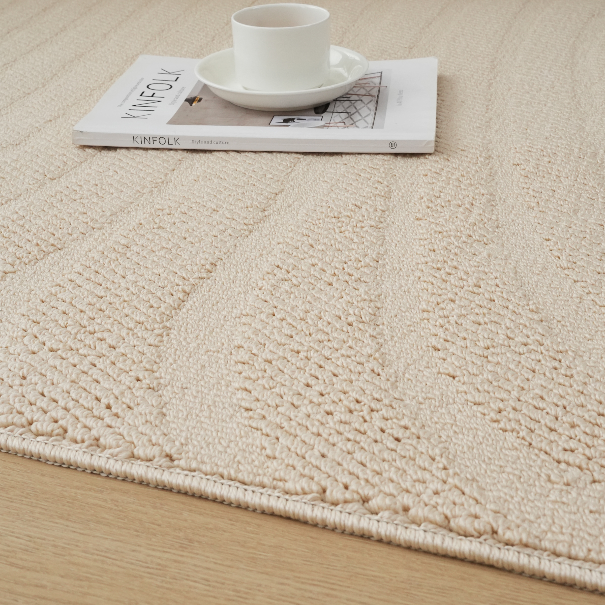 OTTO home Teppich »Jola Welle, Hoch-Tief-Design« rechteckig 12 mm Höhe Wellenmuster, Boho, Modern, 3D, Wohnzimmer, Schlafzimmer