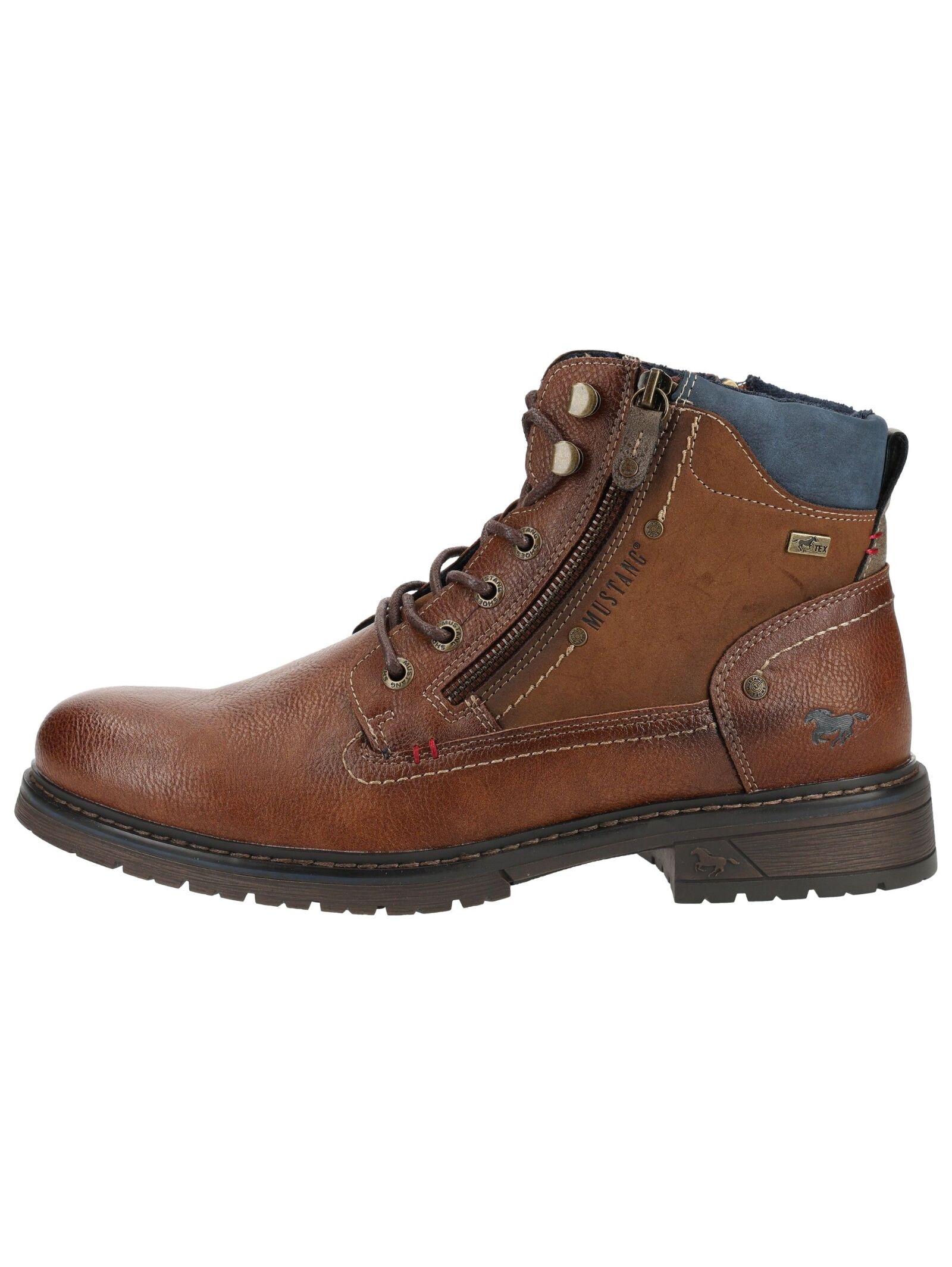 Mustang Shoes Schnürstiefelette »Mustang Shoes Stiefelette Lederimitat«
