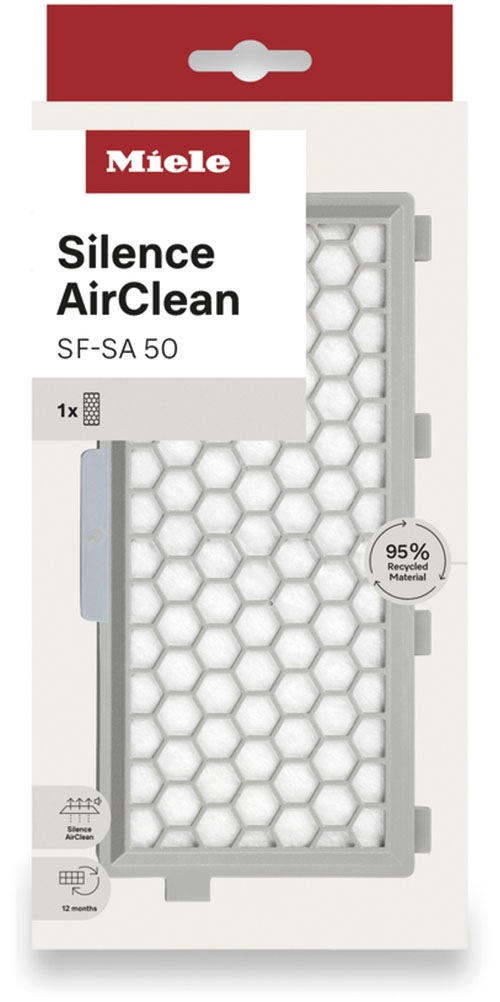 Miele CleanAir-Filter »Silence AirClean Filter SF-SA 50«, (Packung, 1 tlg., 1 Silence AirClean Filter), Miele Original Zubehör