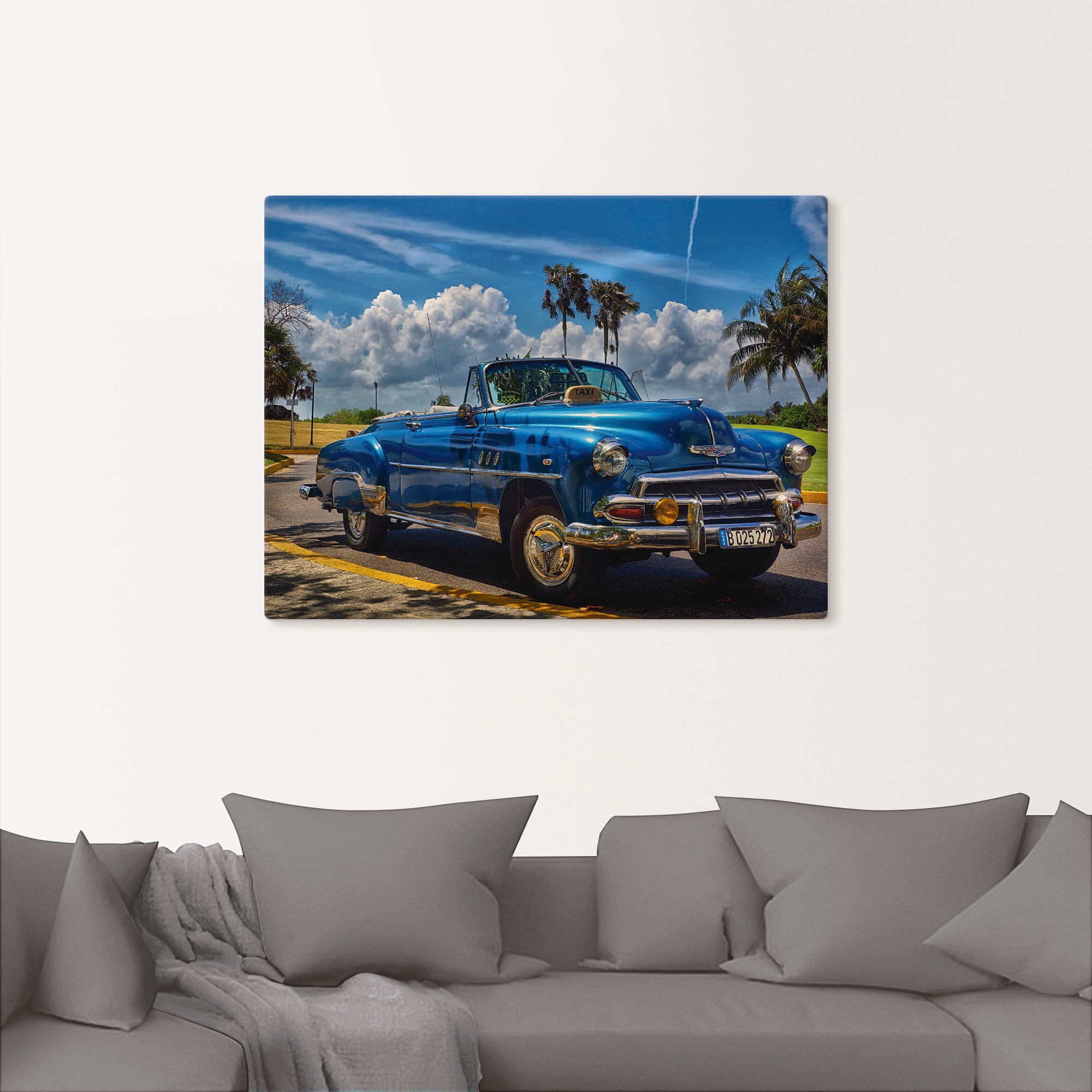 Artland Wandbild »Havanna Flair«, Auto, (1 St.), als Alubild, Outdoorbild, Leinwandbild, Poster, Wandaufkleber