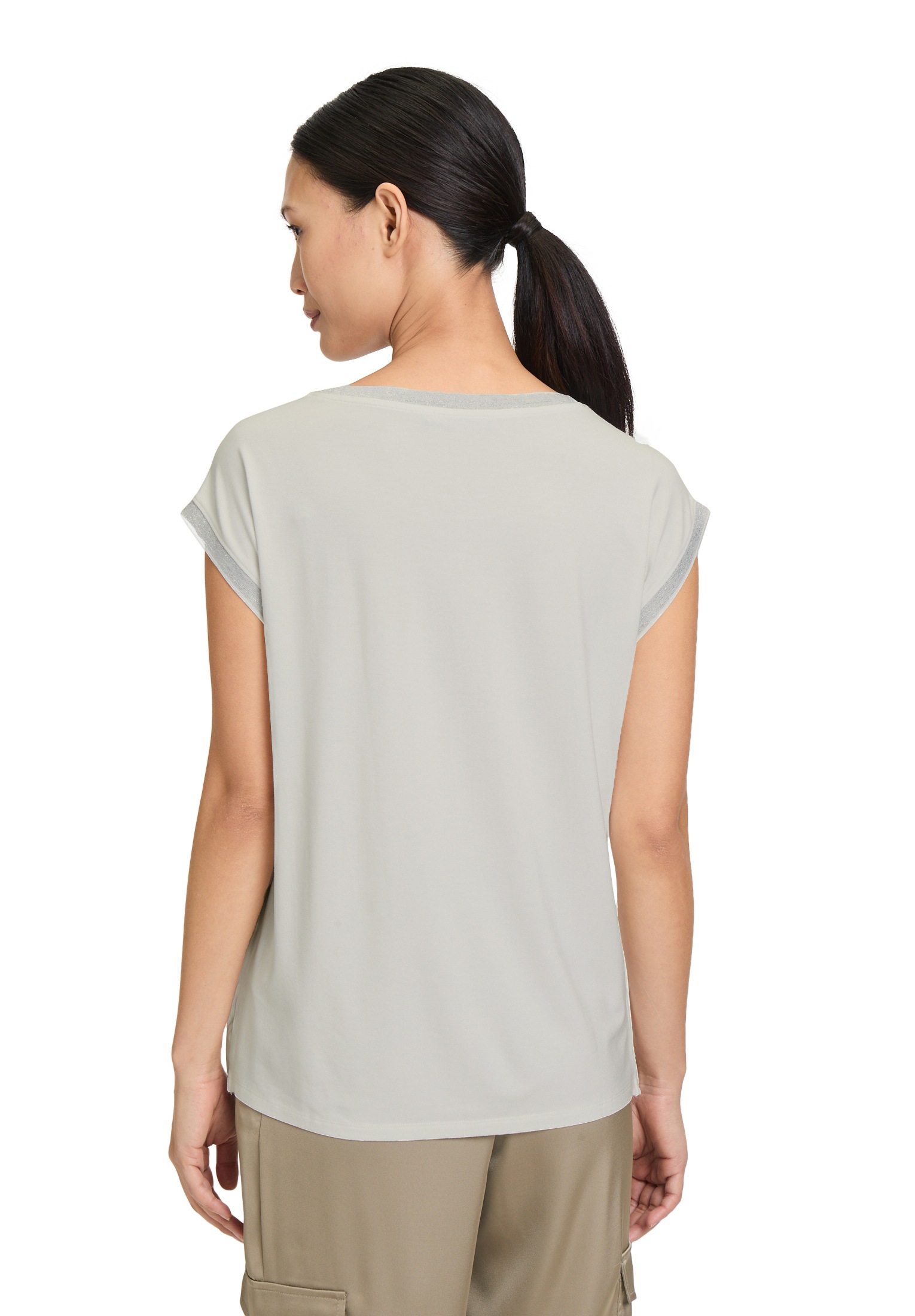 Betty Barclay Kurzarmshirt »Betty Barclay Damen Blusenshirt mit Aufdruck«, (1 tlg.), Glitzersteine