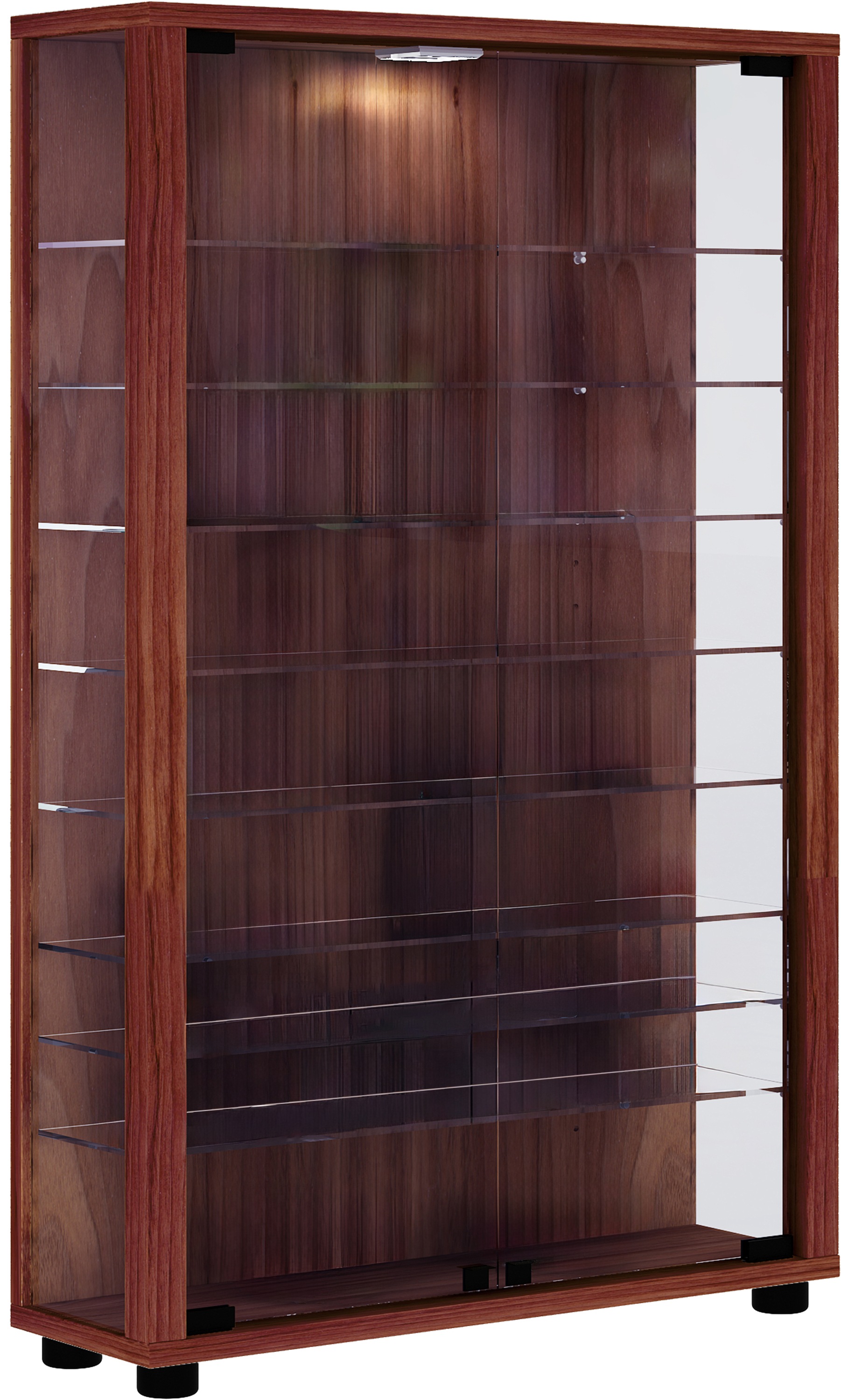 VCM Standvitrine »Holz Glas Stand Vitrine Sammelvitrine Lumo Mini«