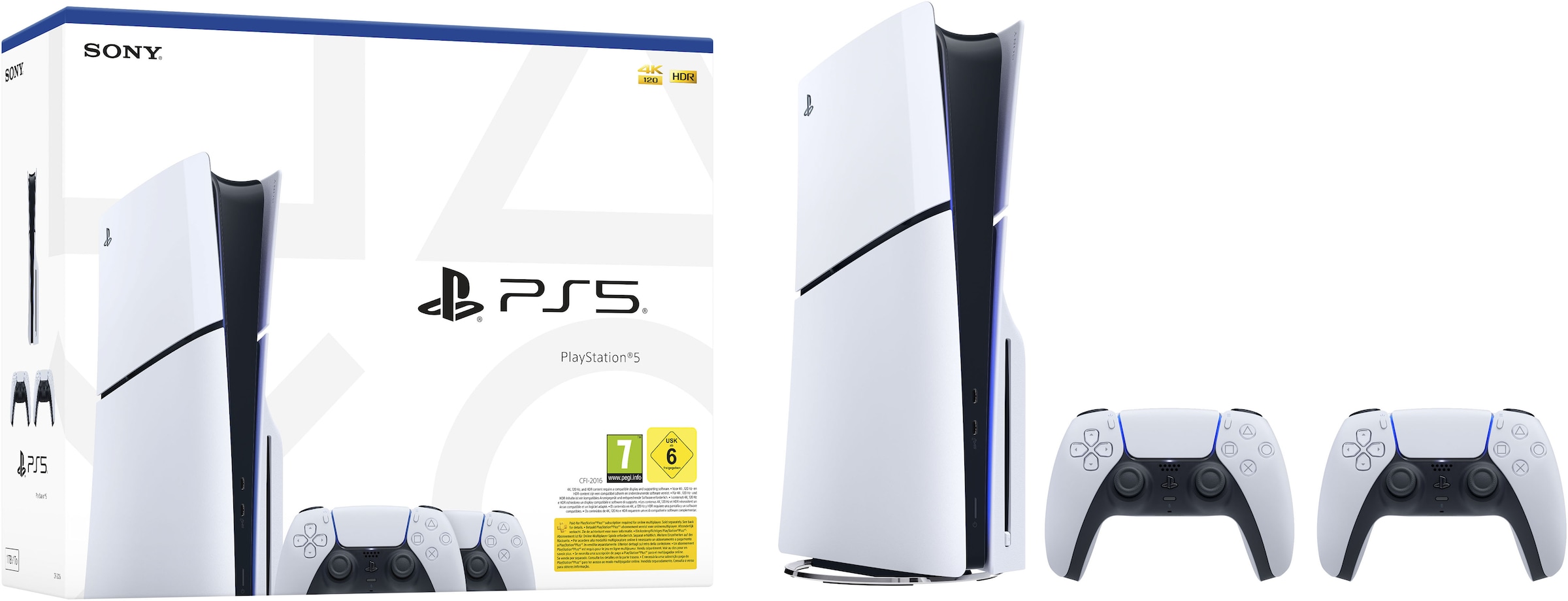 PlayStation 5 Spielekonsole »Disk Edition (Slim) inkl. zweitem DualSense Wireless-Controller«