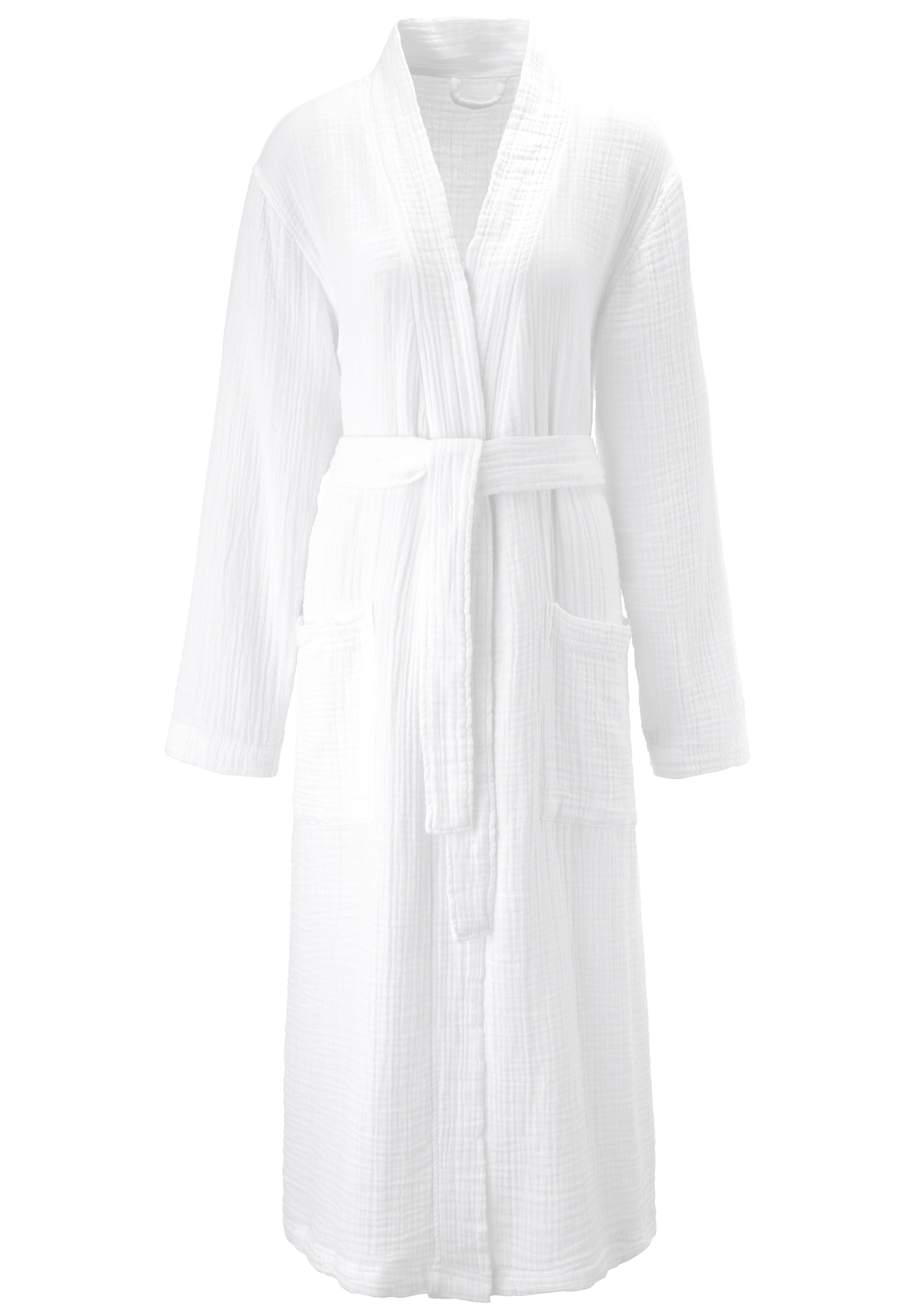 OTTO home Bademantel "Juna Musselin, ideal für Sauna & Spa, Hotelbademantel günstig online kaufen