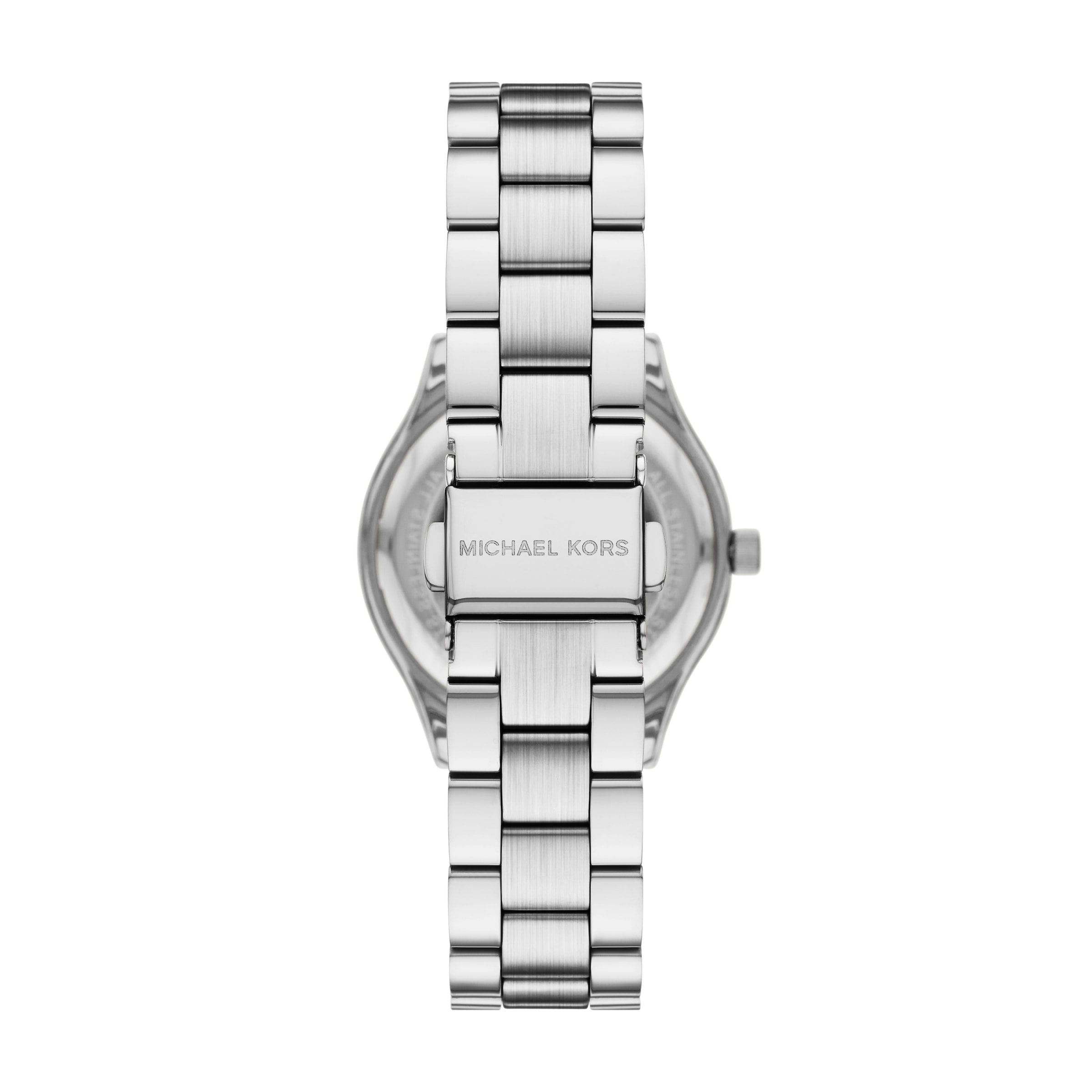 MICHAEL KORS Quarzuhr »SLIM RUNWAY«, (Set, 4 tlg., mit Armband und 1 Paar Steckcreolen), Armbanduhr, Damenuhr, Edelstahlarmband, Ideal auch als Geschenk